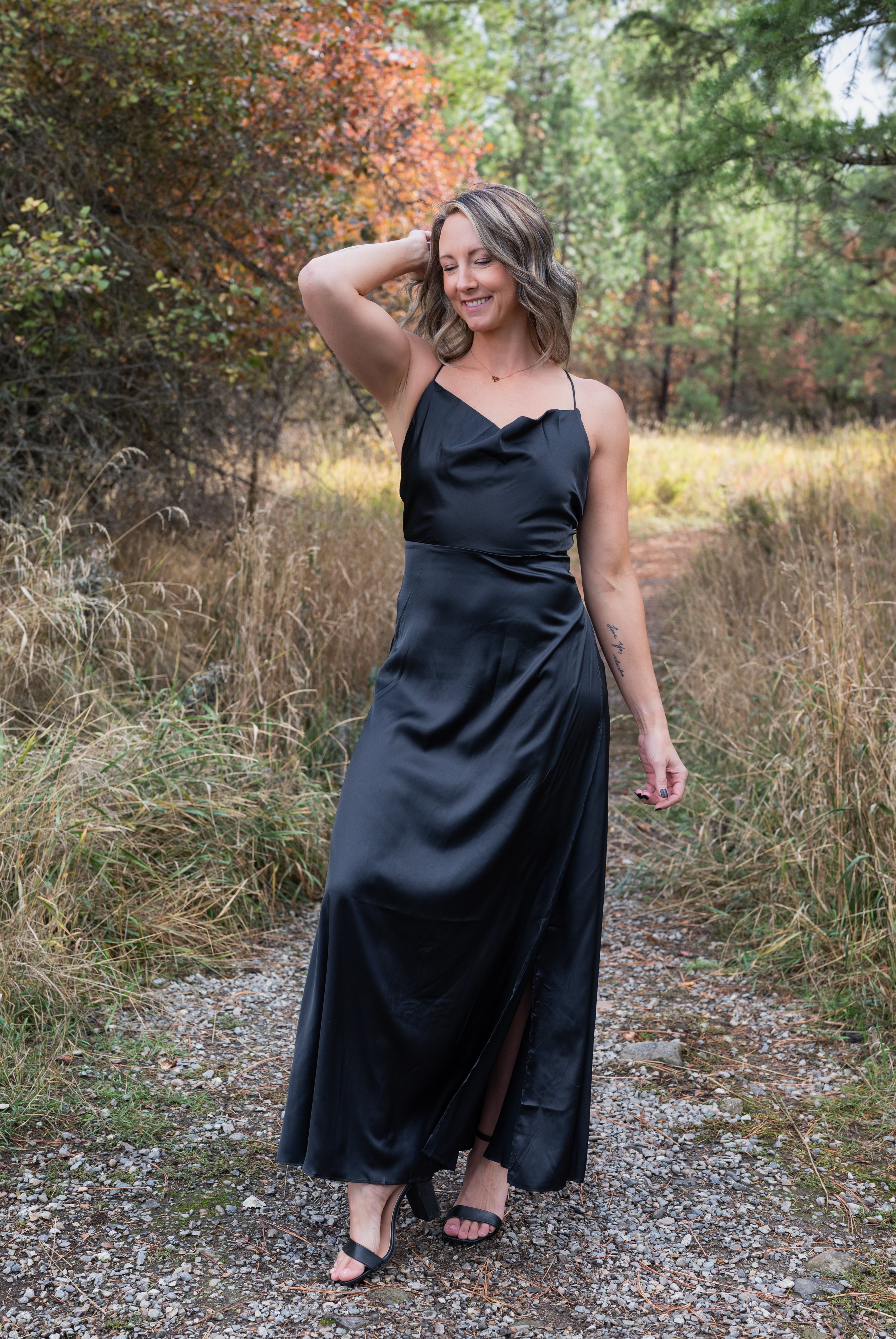 TAYLOR SILKY MAXI DRESS