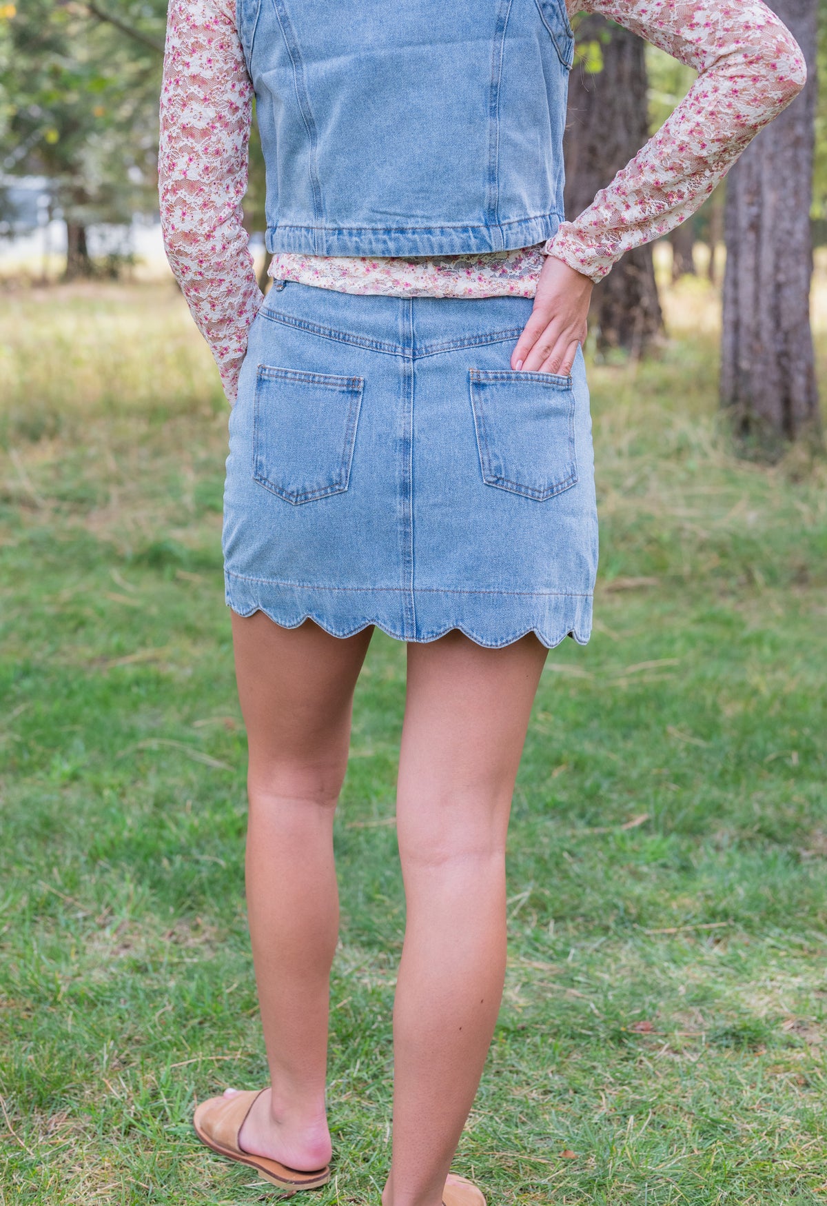BROOK DENIM SKIRT