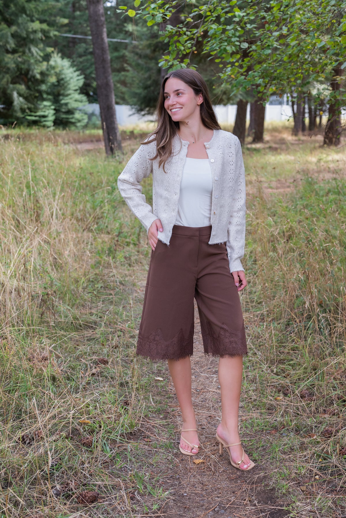 ARABELLA LACE BERMUDA SHORTS
