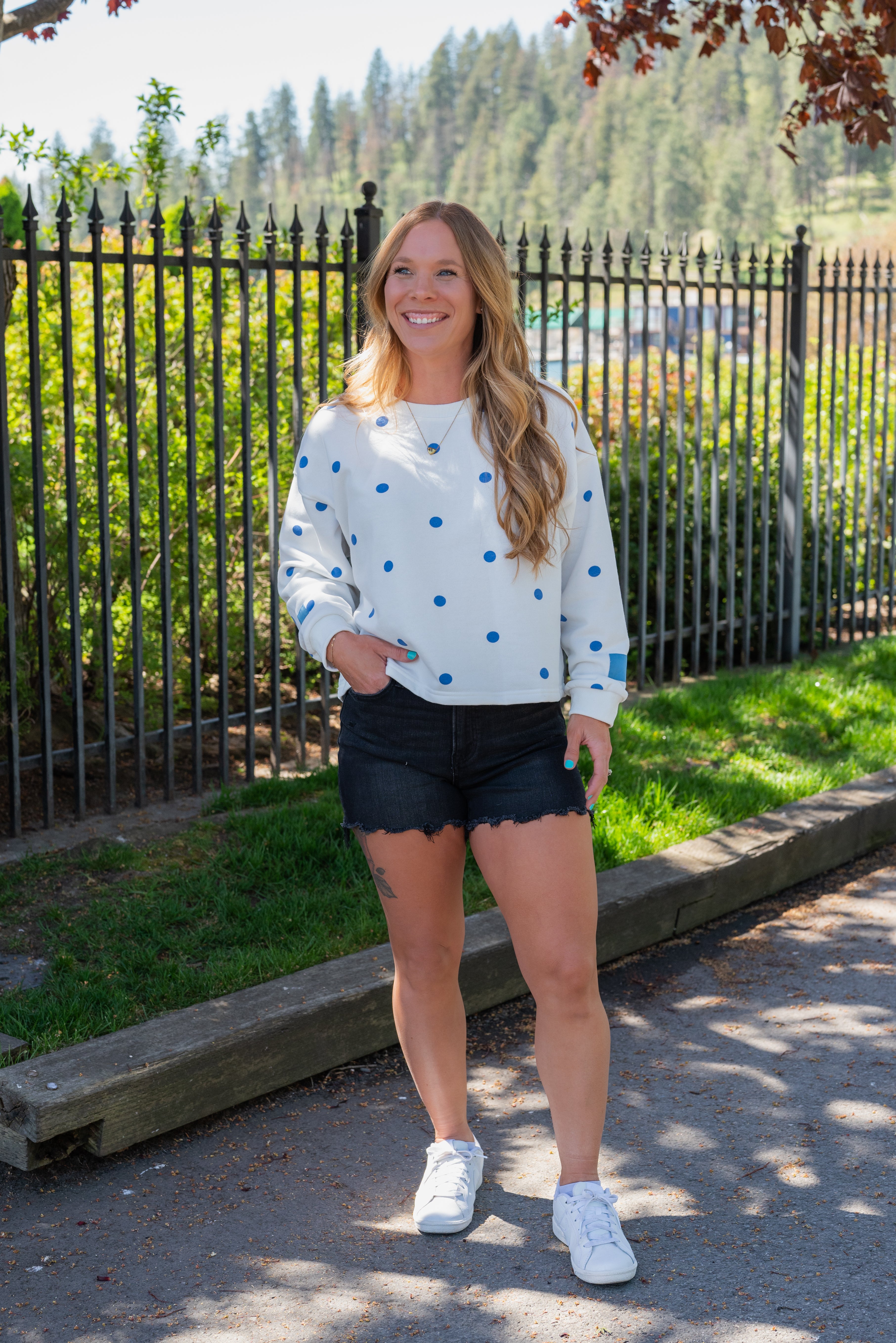 KELLEY POLKA DOT SWEATSHIRT