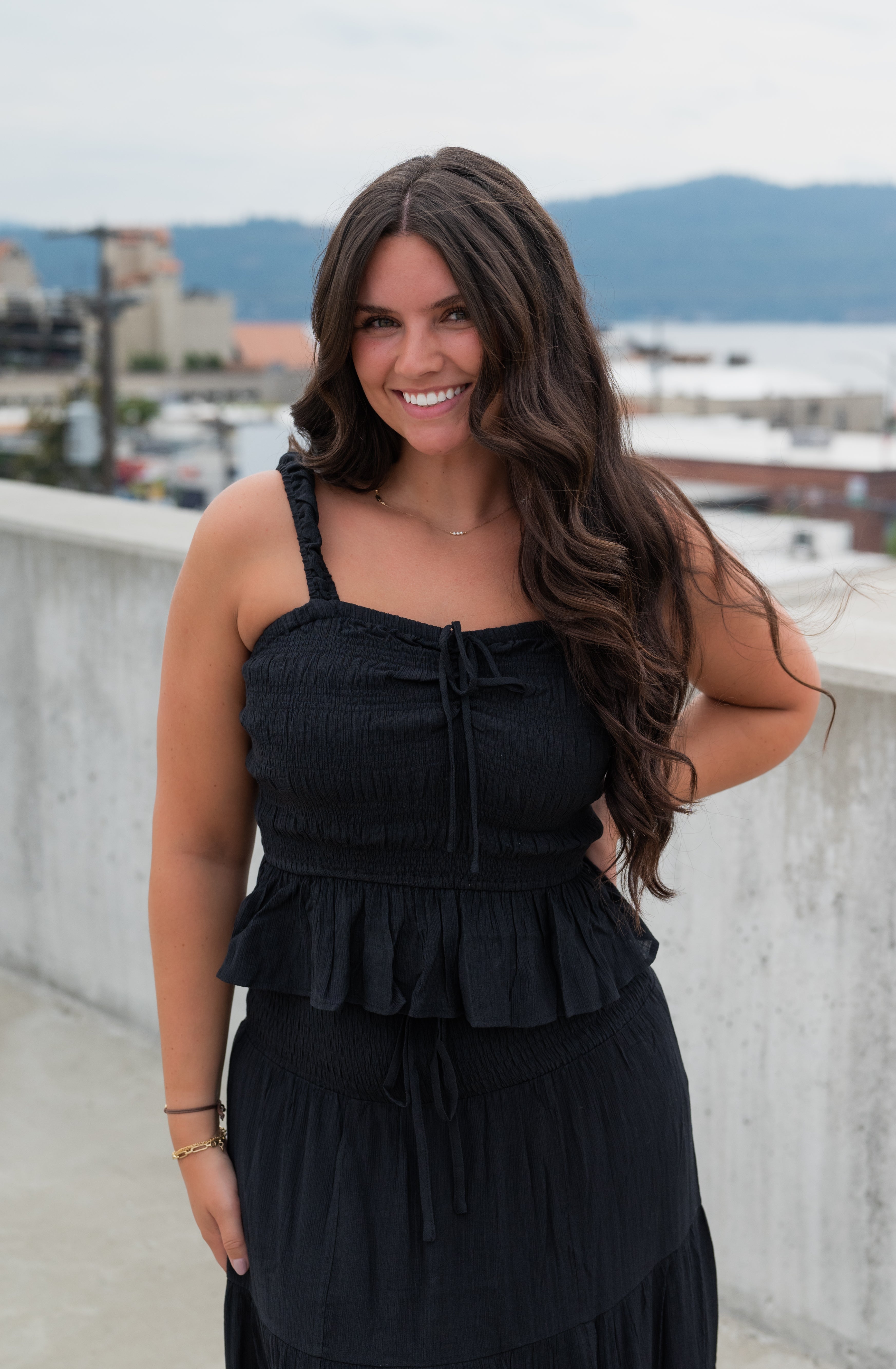 LUCILE PEPLUM TOP