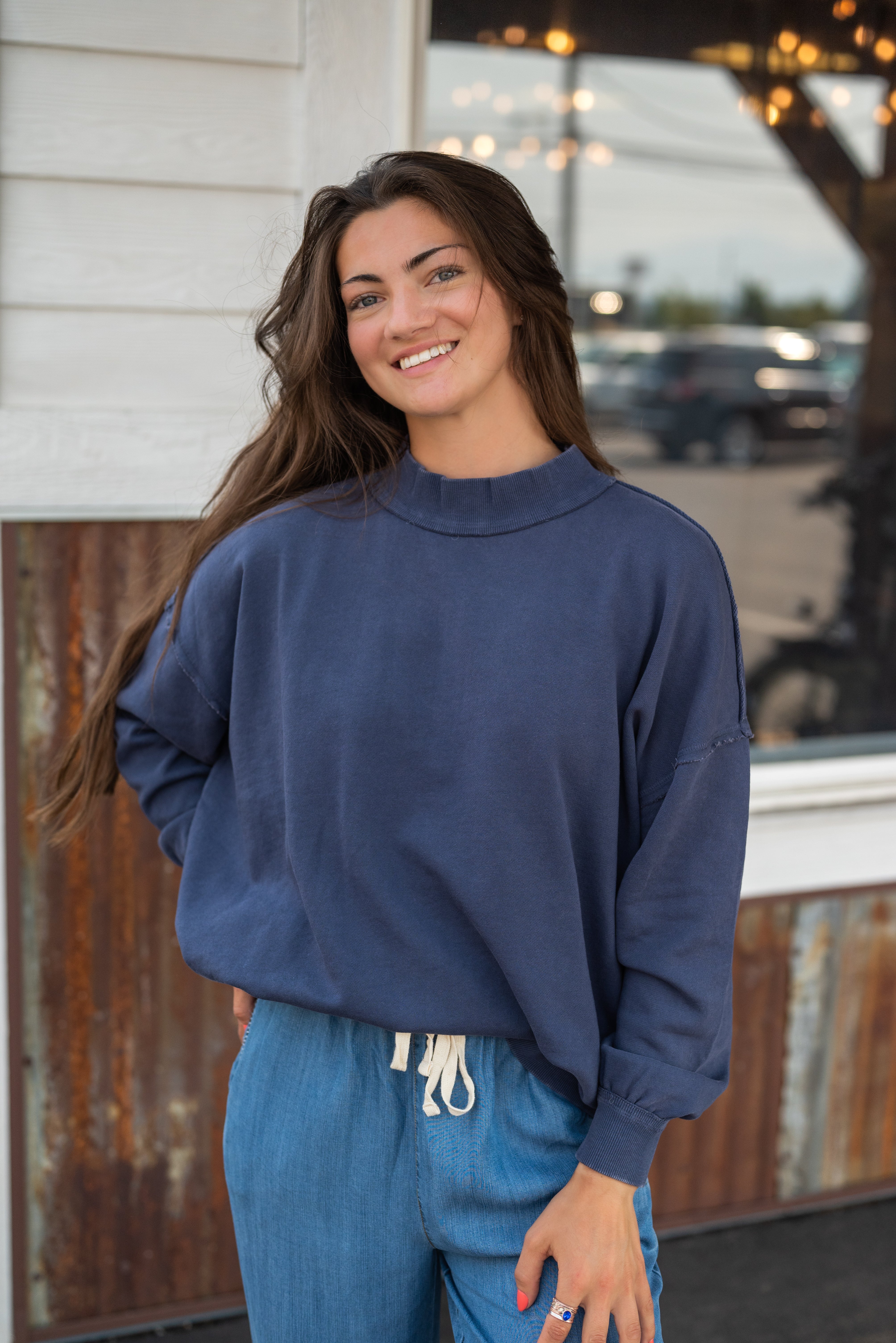HANNA MOCKNECK SWEATSHIRT