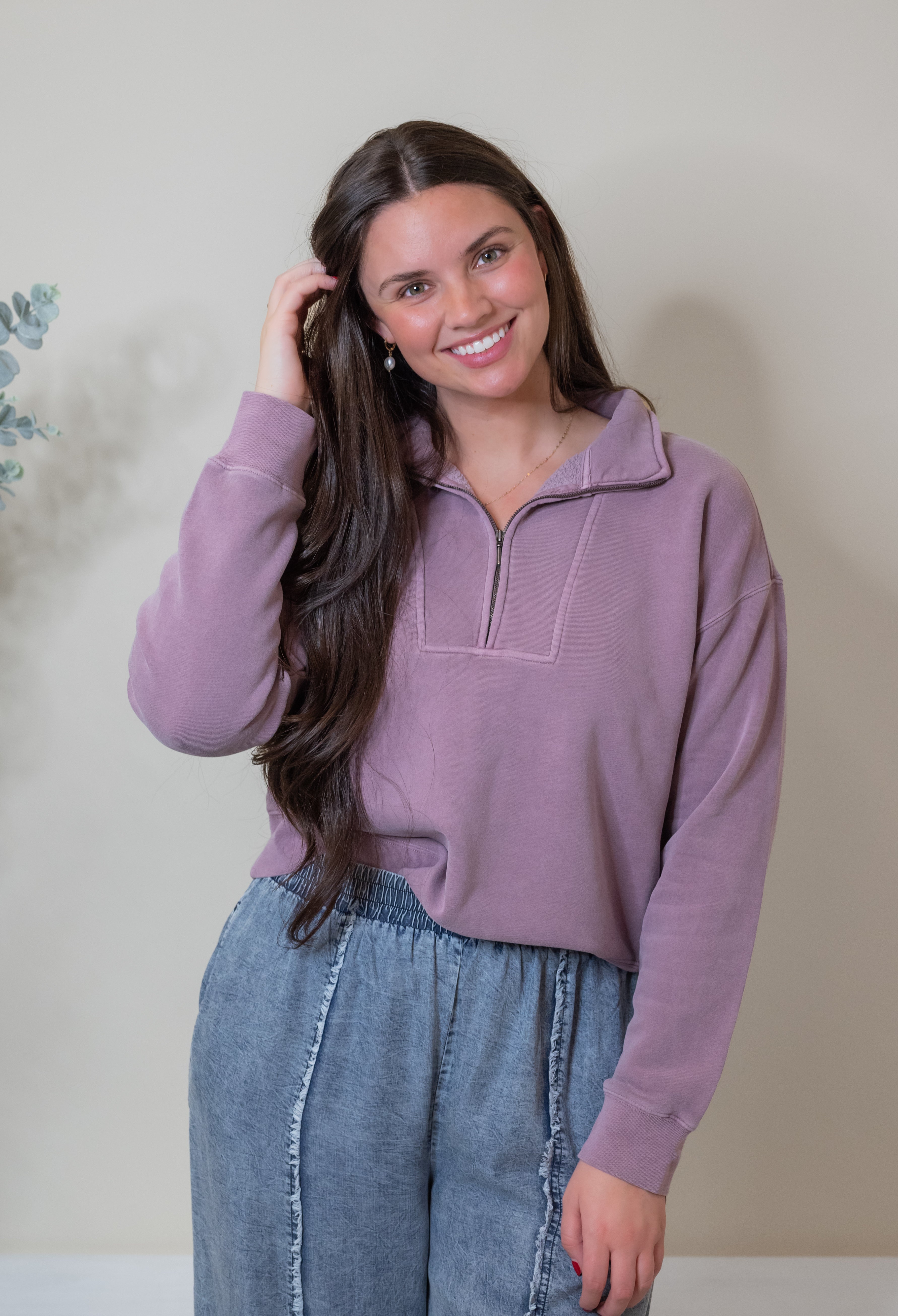 SERENITY FLEECE 1/4 ZIP PULLOVER