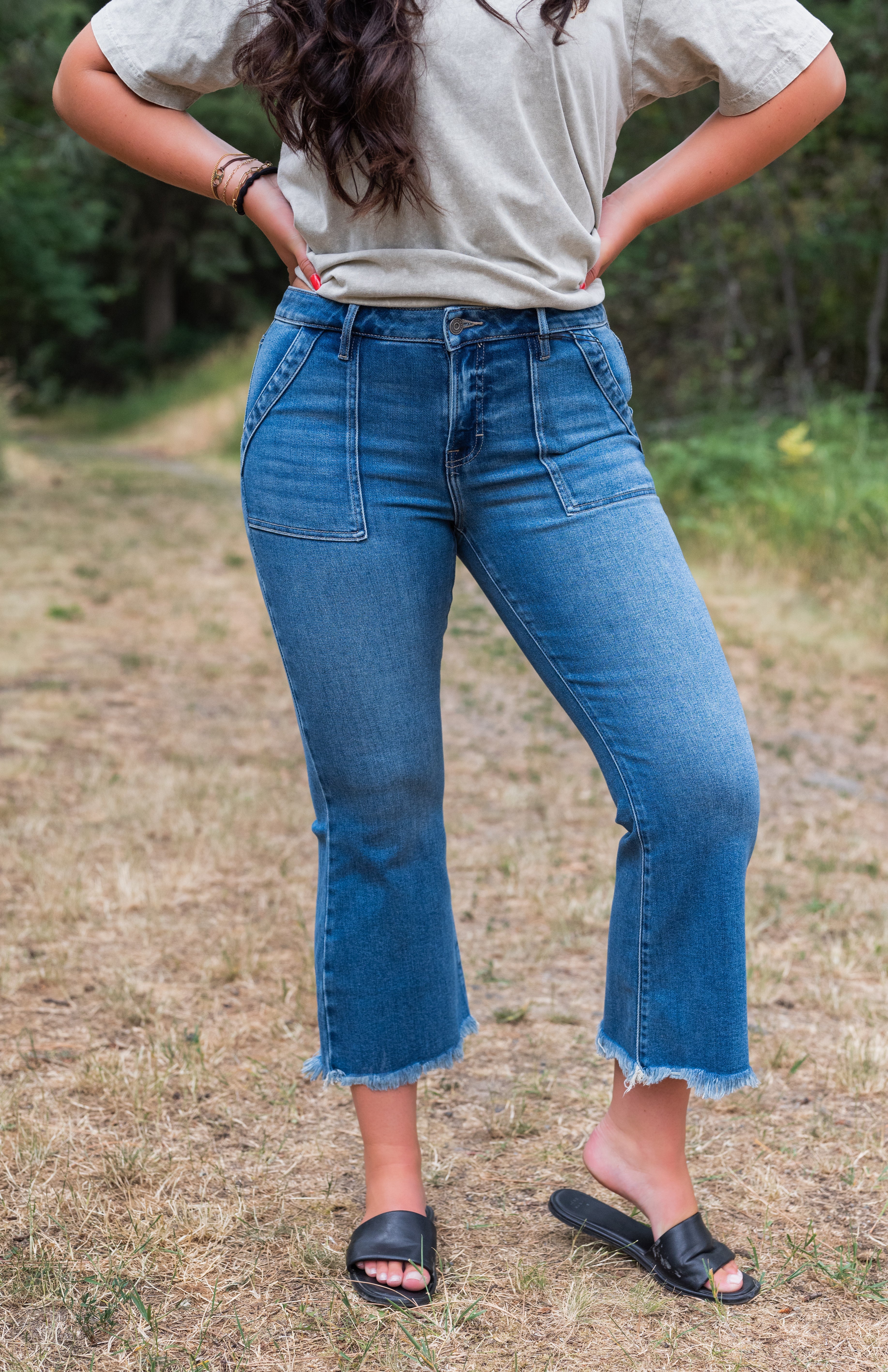 TERESA CARGO CROPPED FLARE