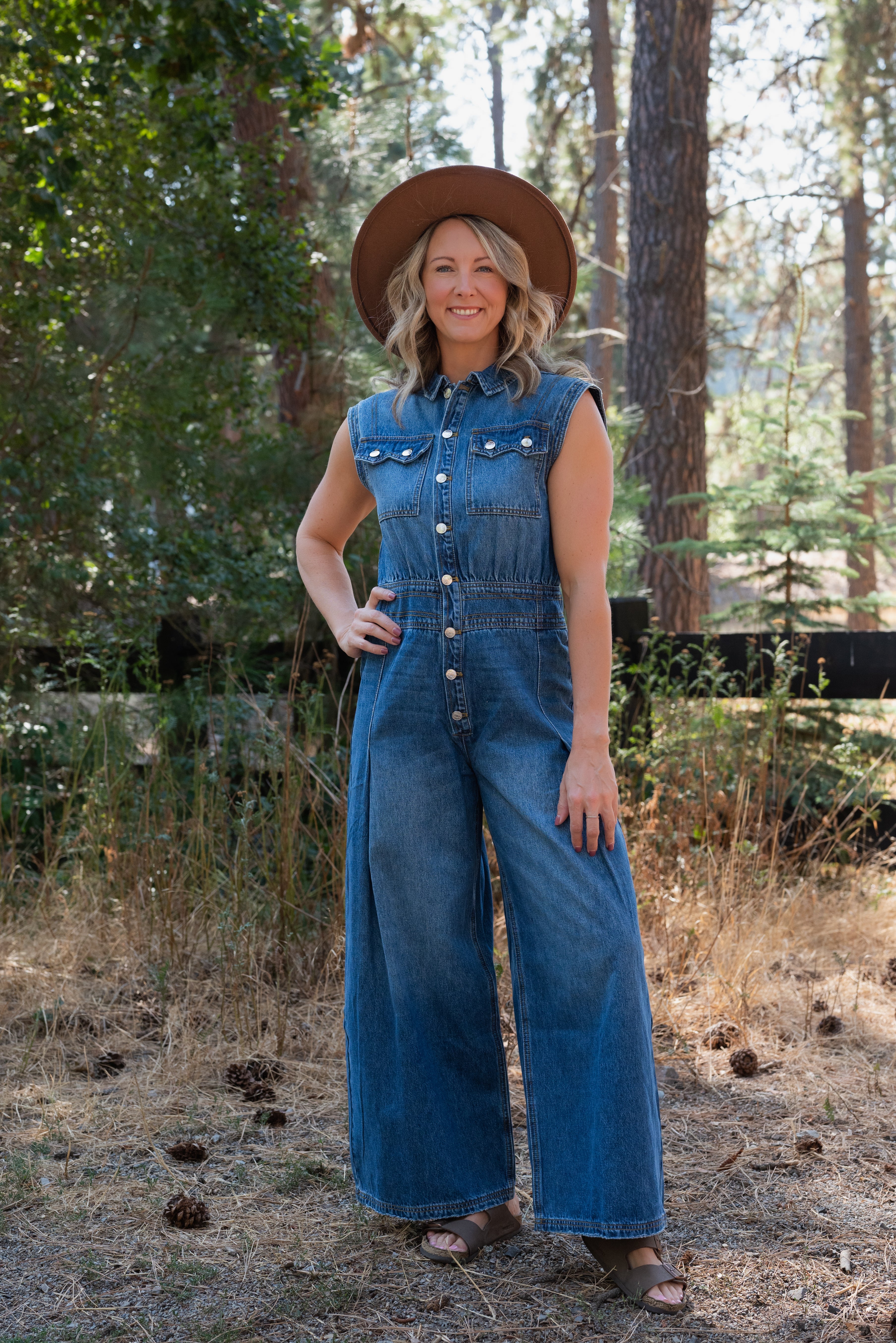 CAROLINA DENIM JUMPSUIT