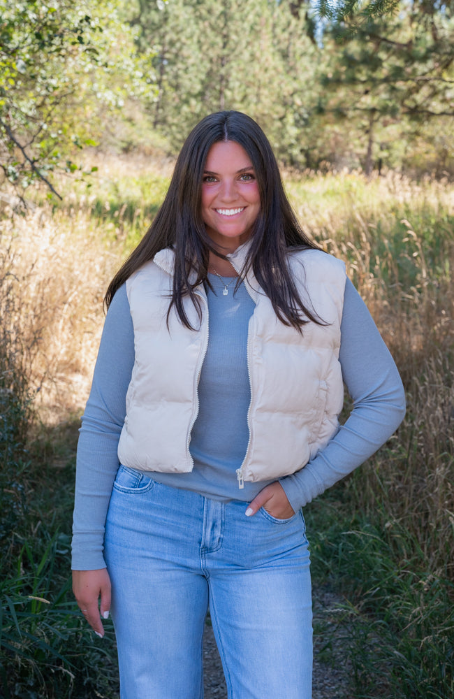 ZOIE RIBBED LS TOP