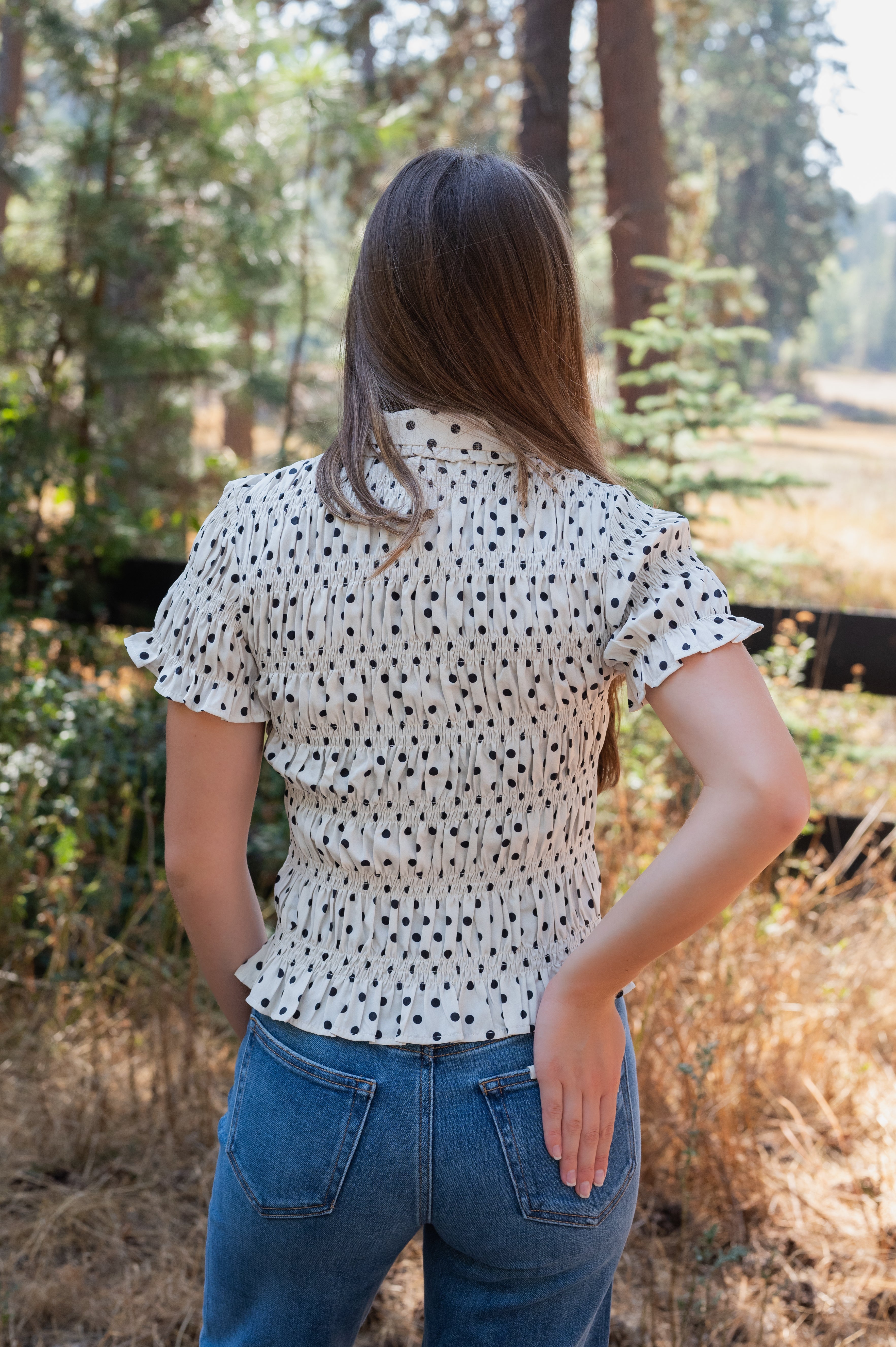 BLAIR POLKADOT BLOUSE