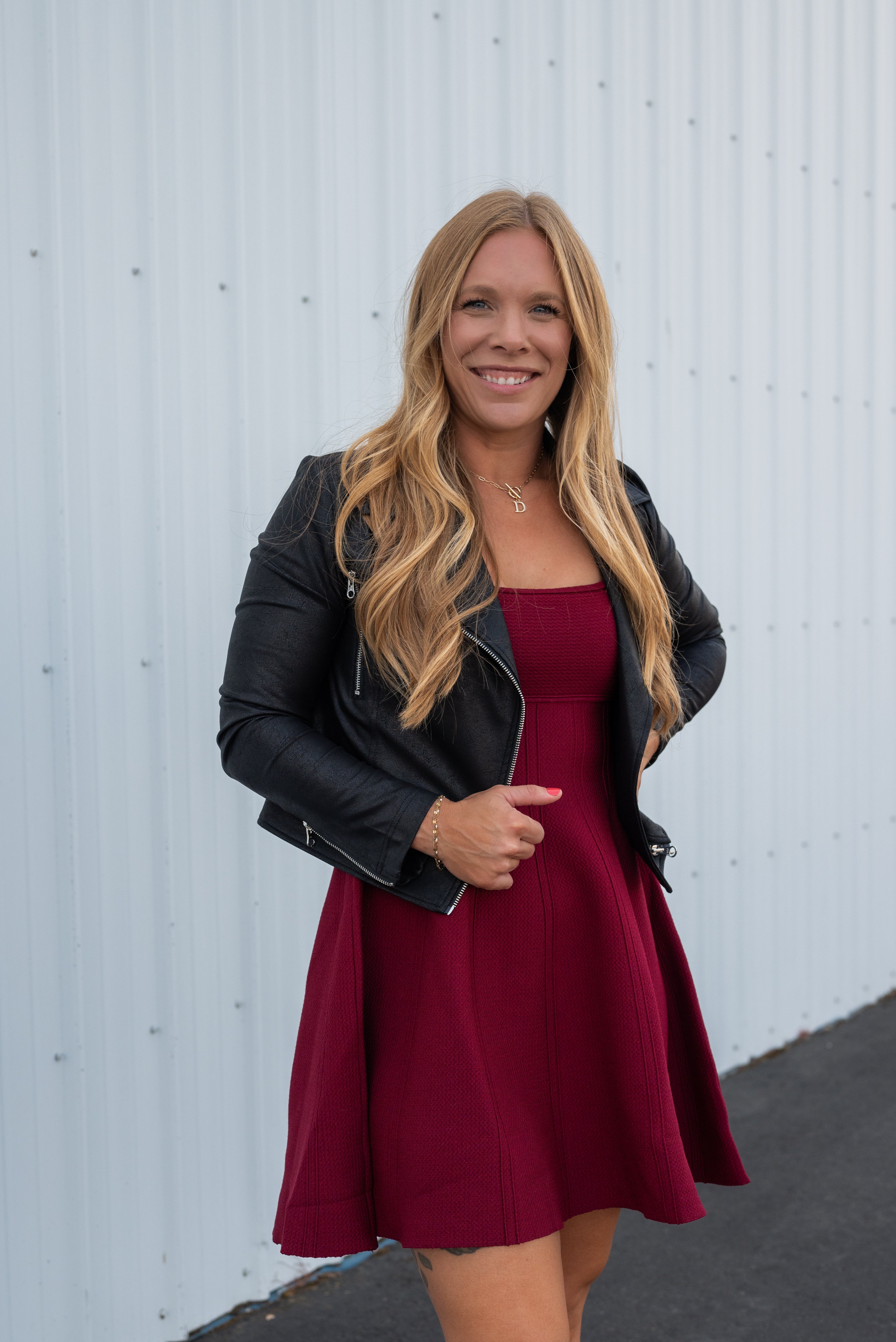 Liquid Leather™ Zip Cuff Moto Waist Jacket