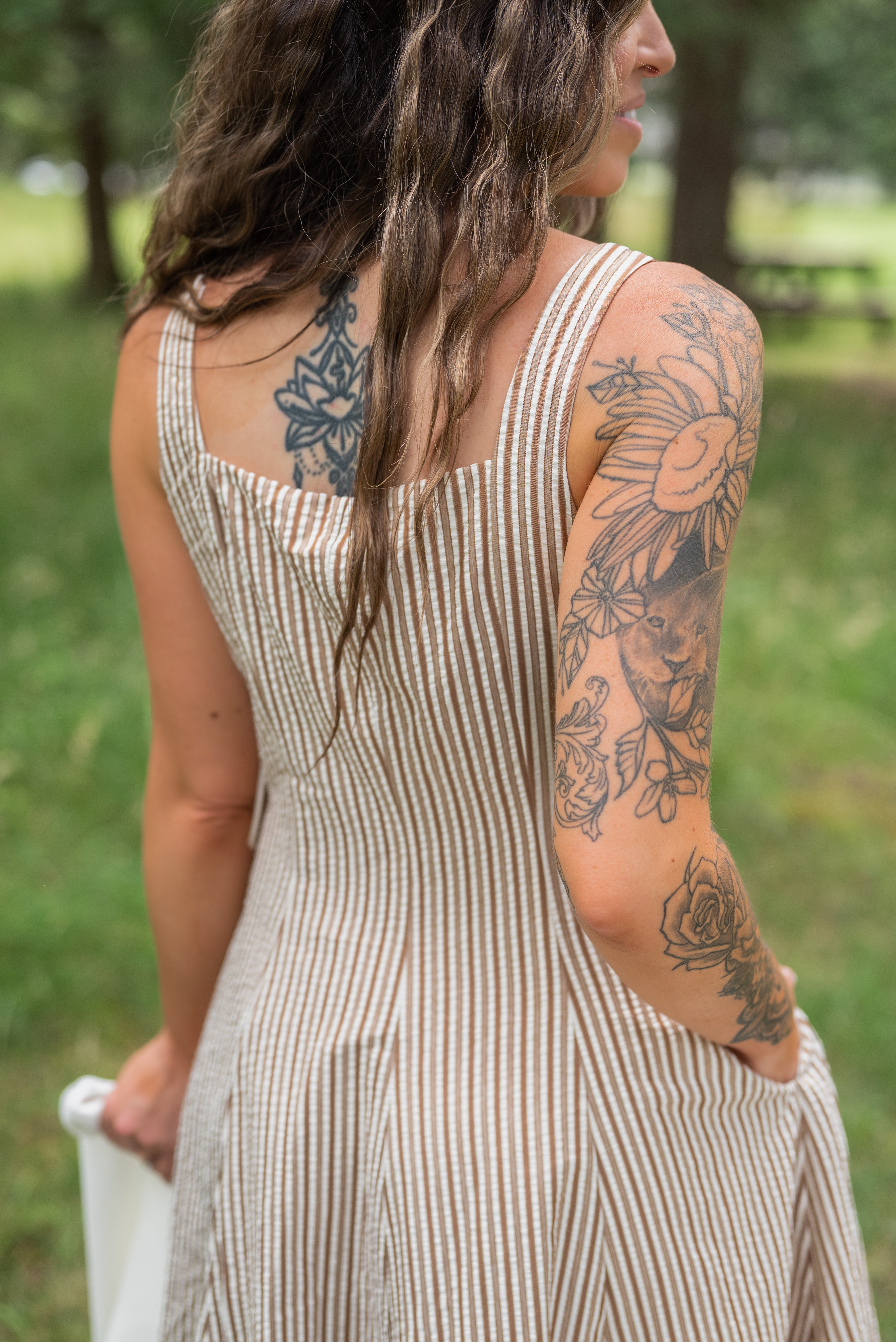 MARGERY STRIPE DRESS