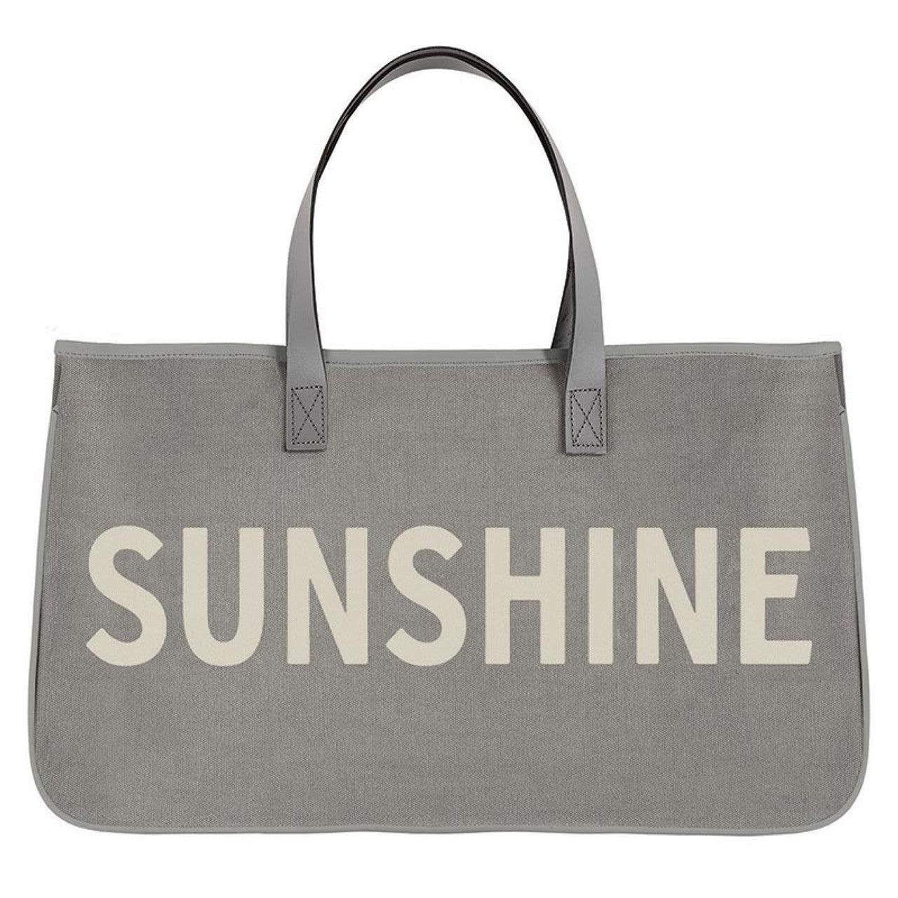 Sunshine Grey Canvas Tote