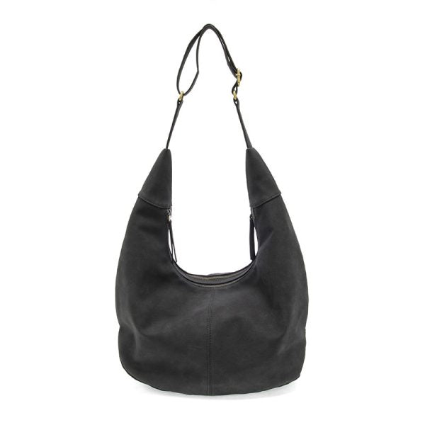Rochelle Faux Suede Large Crescent Hobo Bag