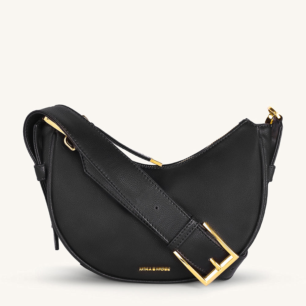 Mira & Moss Sabine Crescent Crossbody Bag - Black