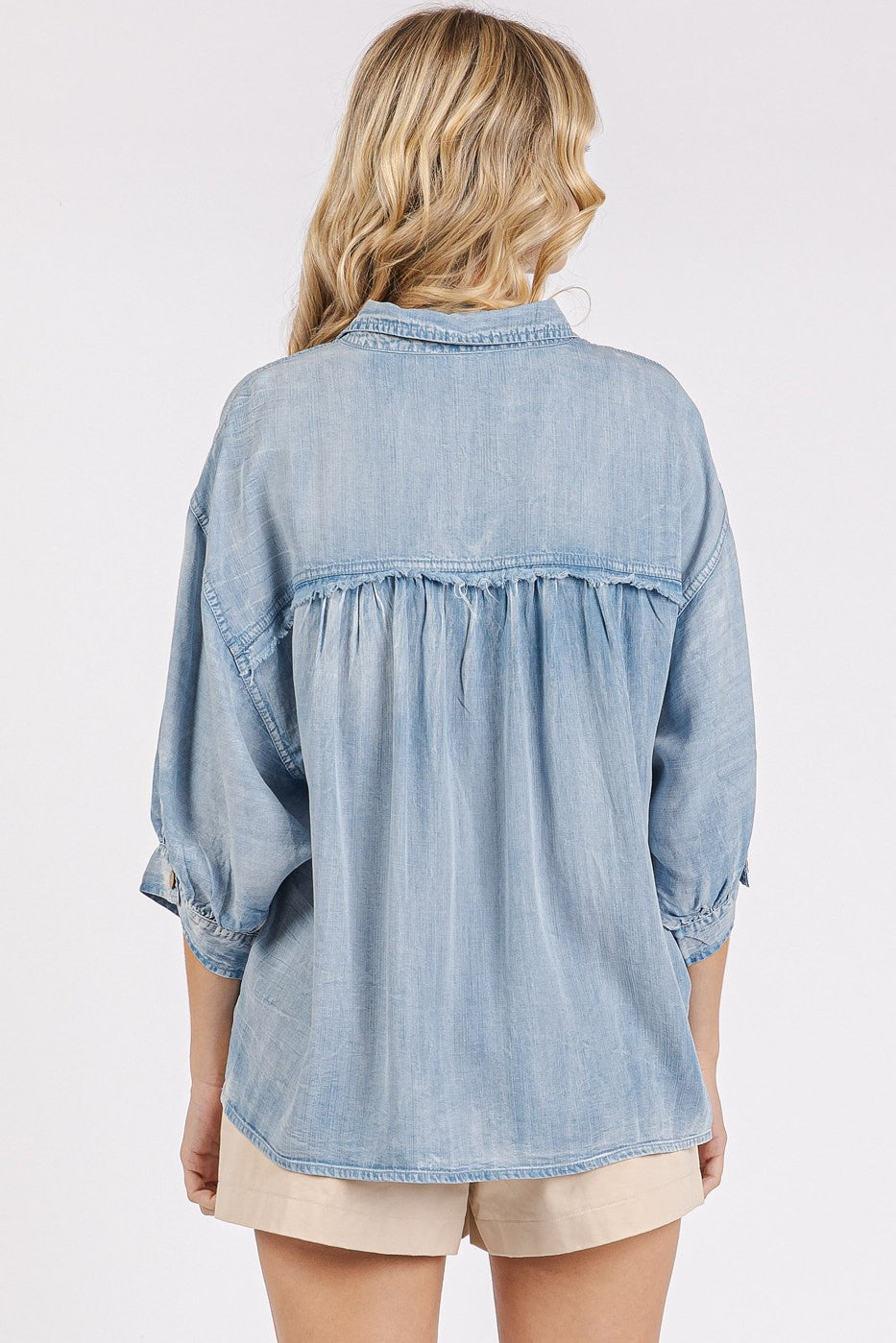 KRISTINE TENCEL DOLMAN SHIRT