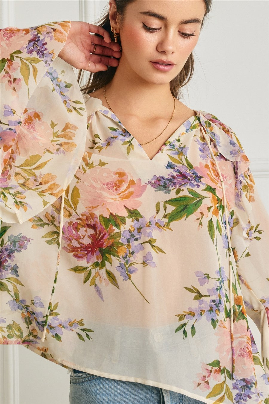 ROBYN BELL SLV BLOUSE