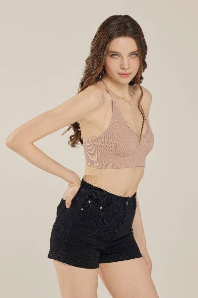PERLIE Triangle Lace Bralette