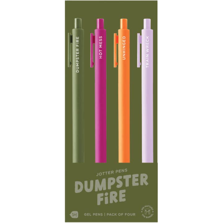 DUMPSTER FIRE - 4 PACK OF PENS