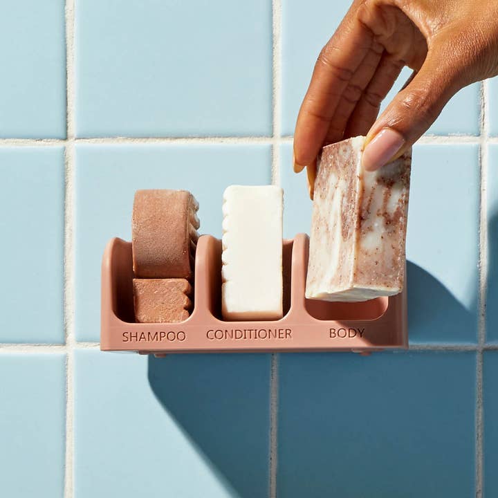 Bottle-Free Beauty Self-Draining Soap Dish