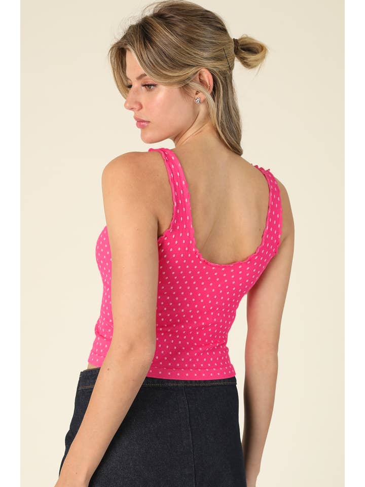 KIERA POLKA DOT CROP TOP
