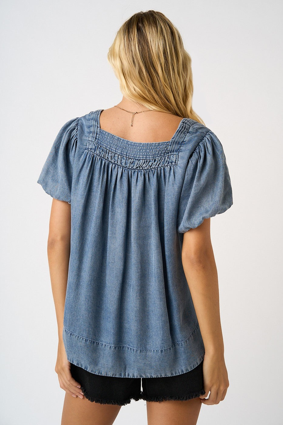 CHELSEA CHAMBRAY TOP