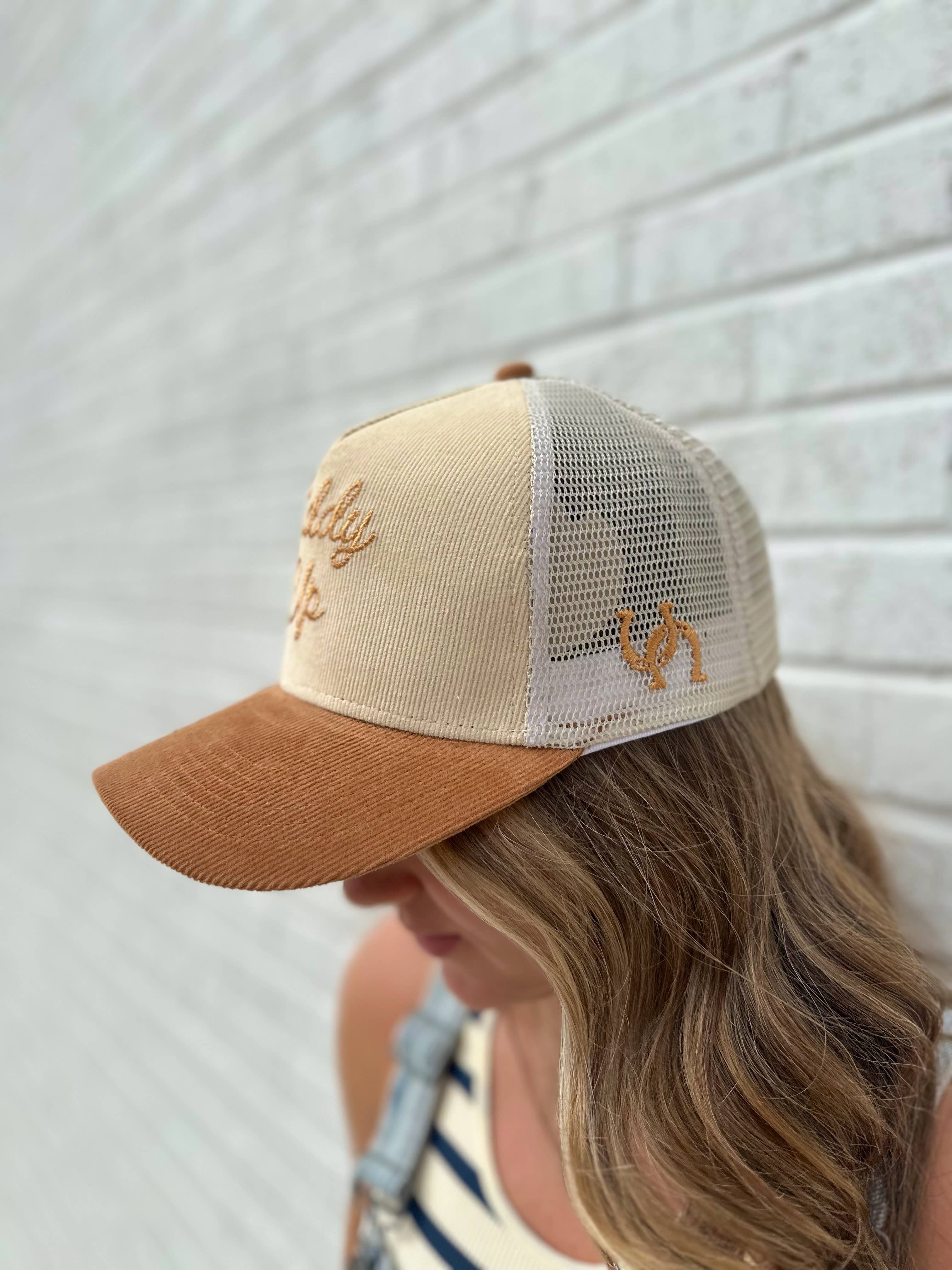 Giddy Up Corduroy Trucker Hat