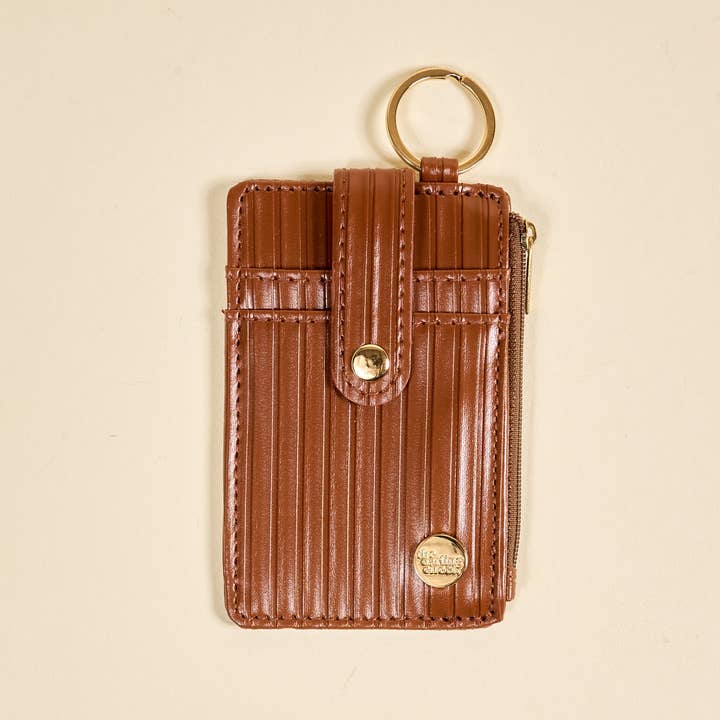 Ripple Ridge Keychain Wallet