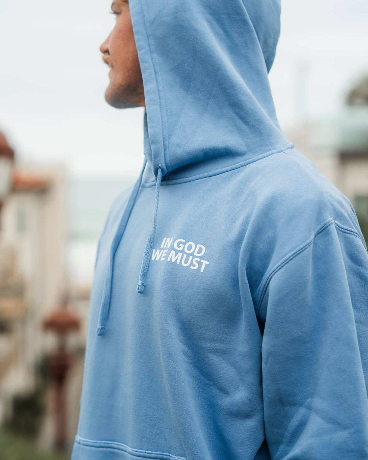 Jesus Saves Blue Hoodie