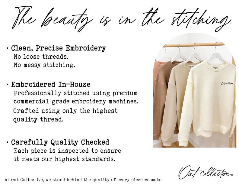 EMBROIDERED CREATED WITH A PURPOSE Sweatshirt