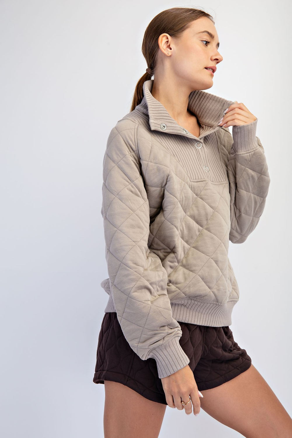 HEIGL QUILTED PULLOVER