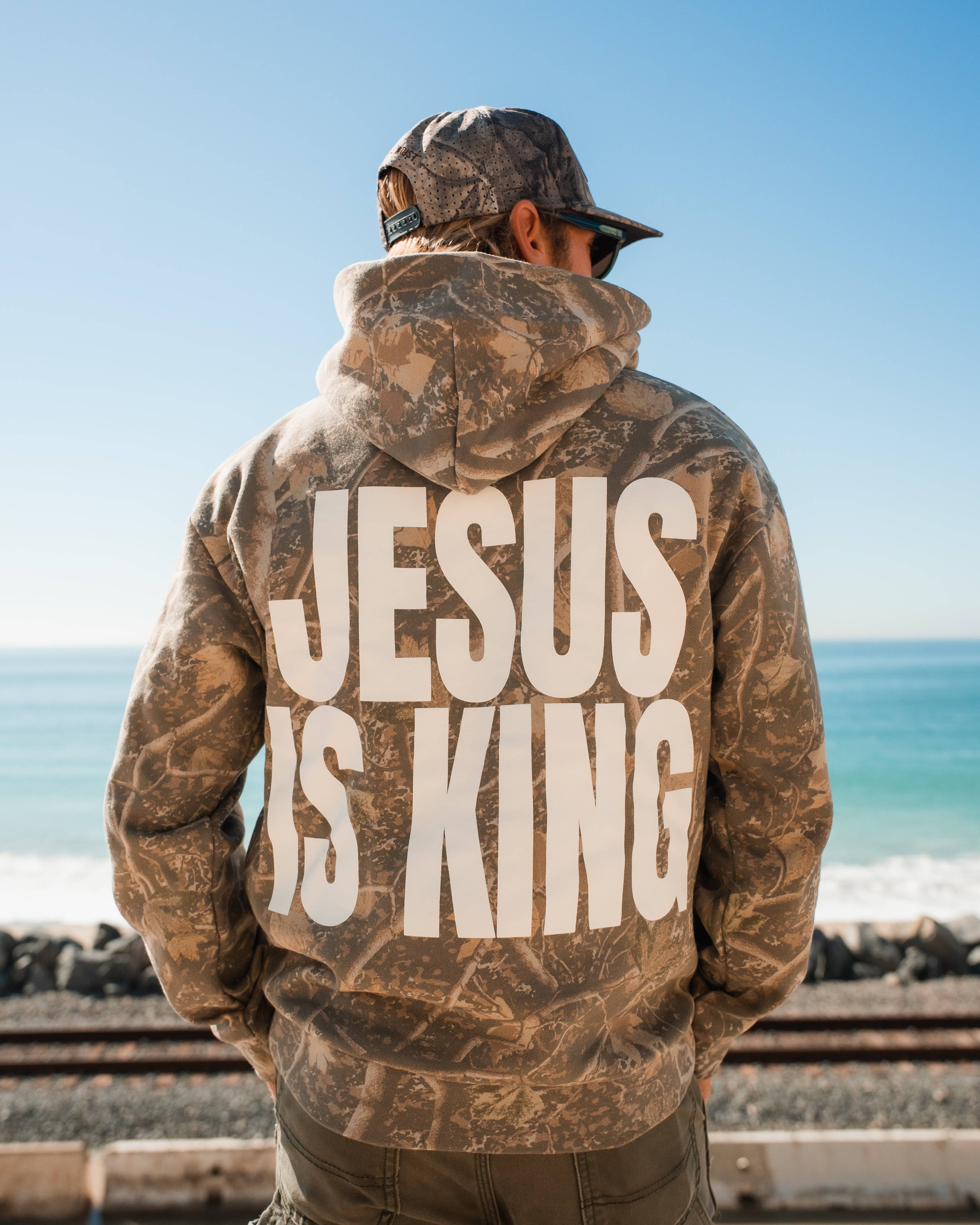 'Jesus is King' Camo Hoodie