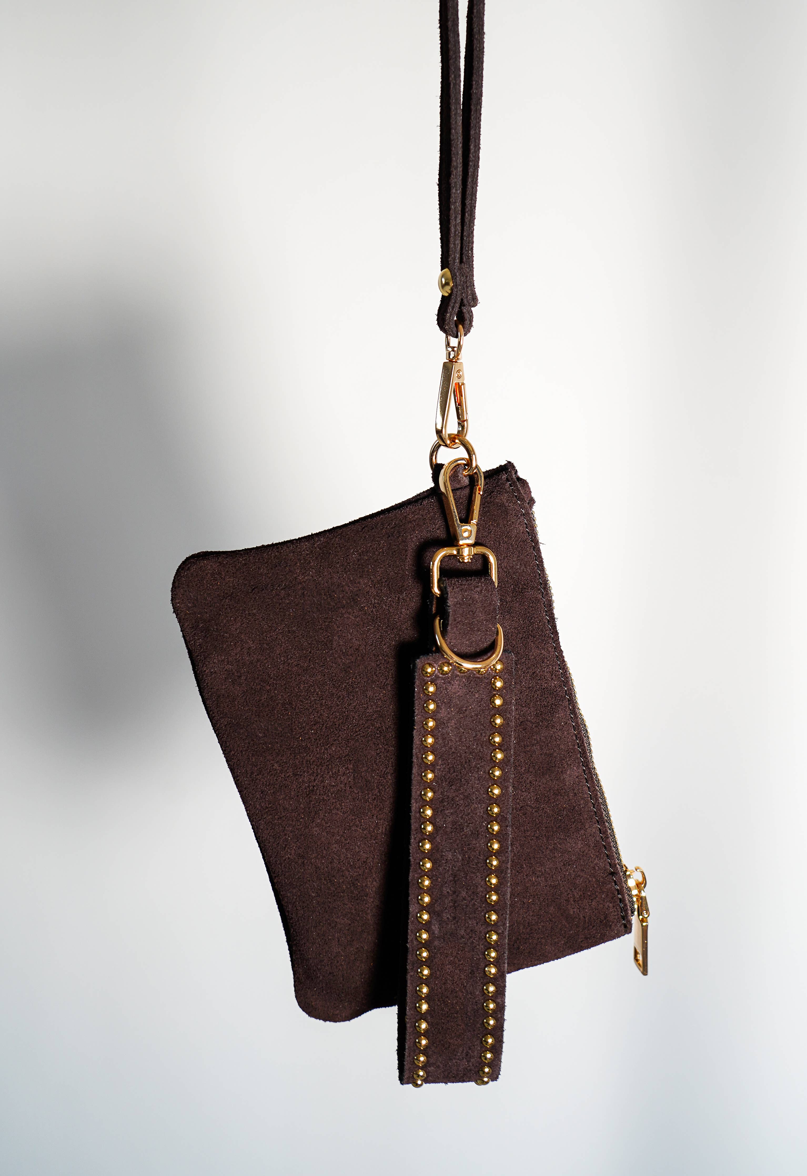 Simplistic Studded Suede Hang-Off