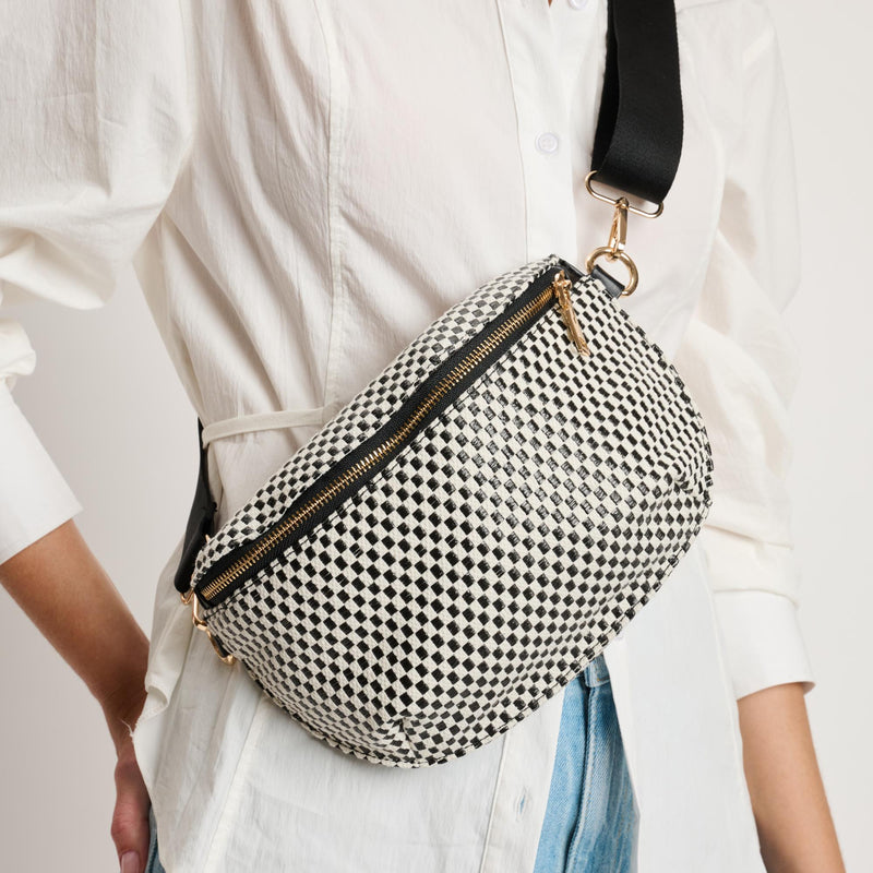 Gizelle - Small Checker Belt Bag