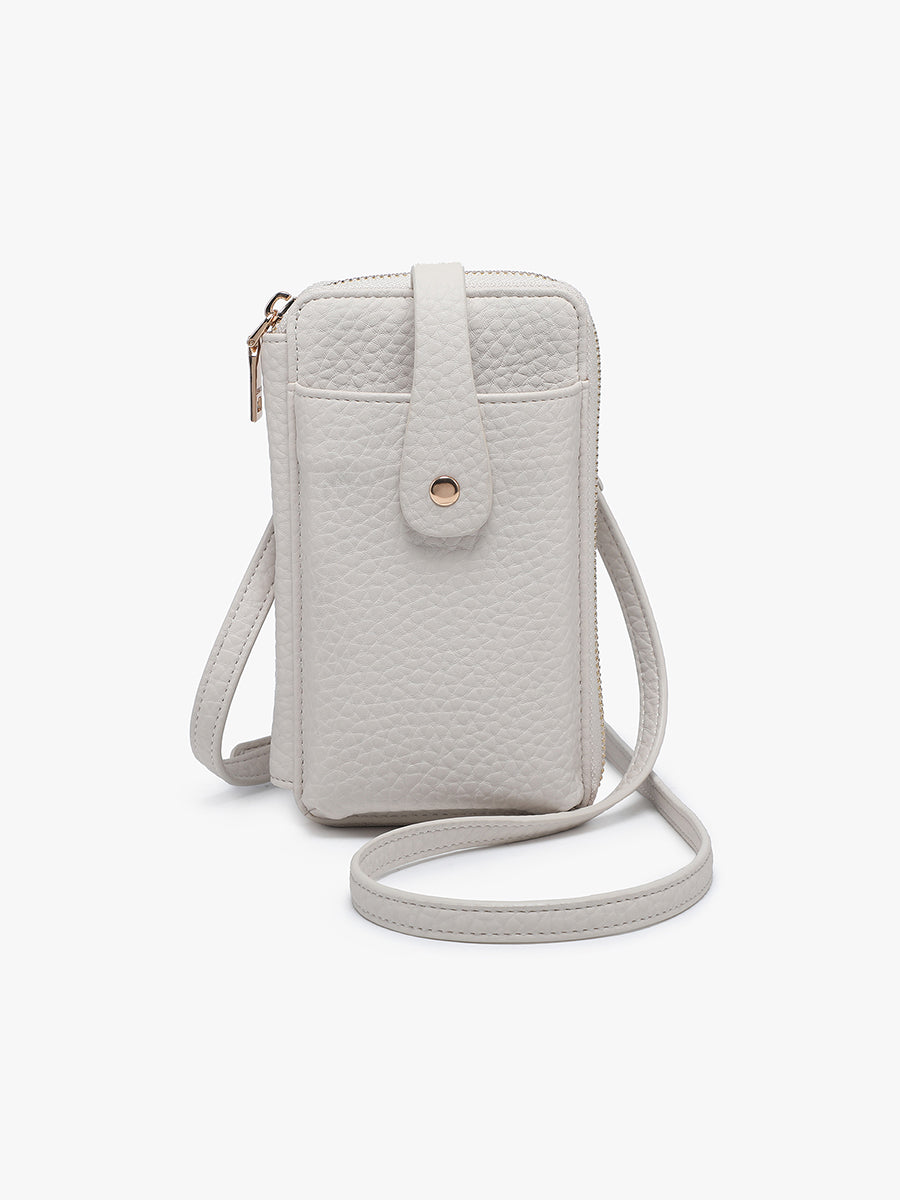 Isla Vegan Wallet Crossbody - GREIGE
