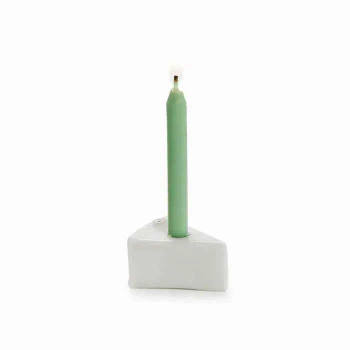 SLICE OF CAKE WITH CANDLE IN GIFT BOX
