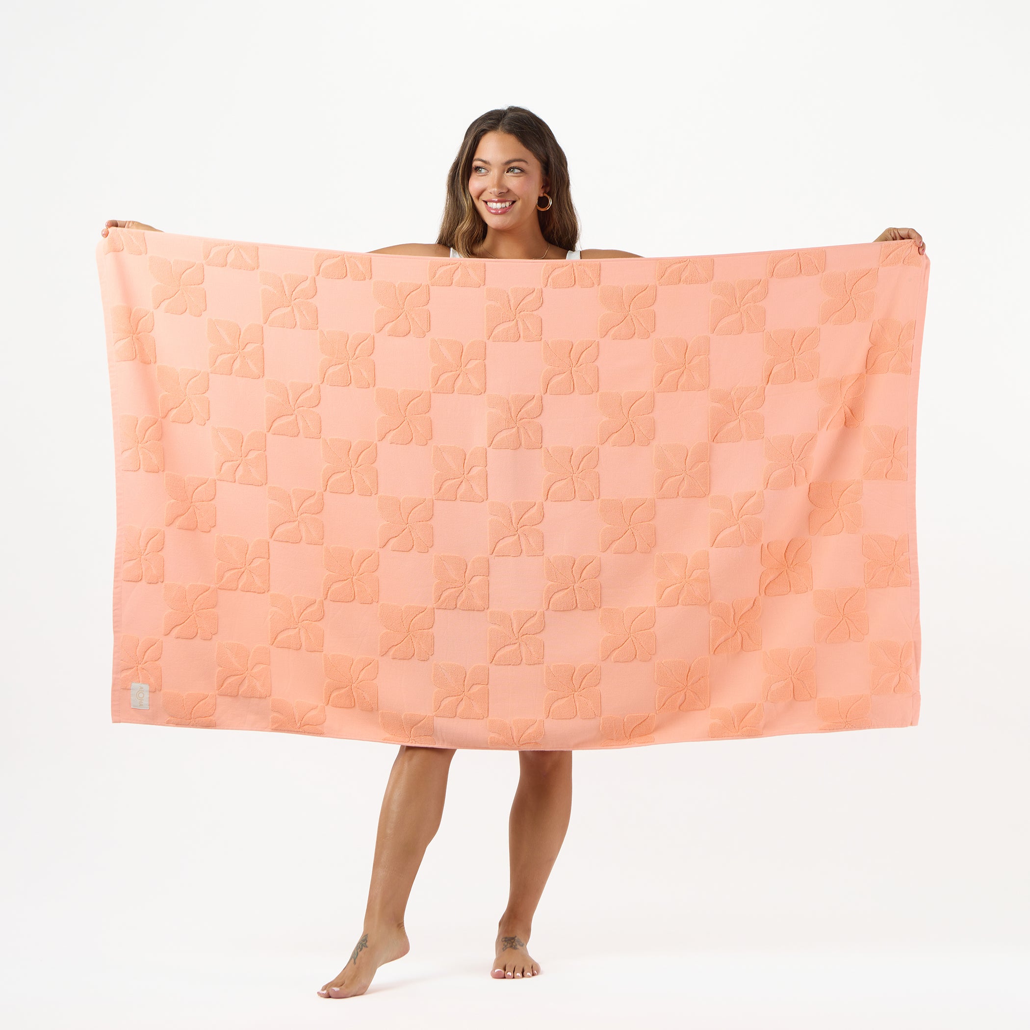 Pua Check Beach Towel