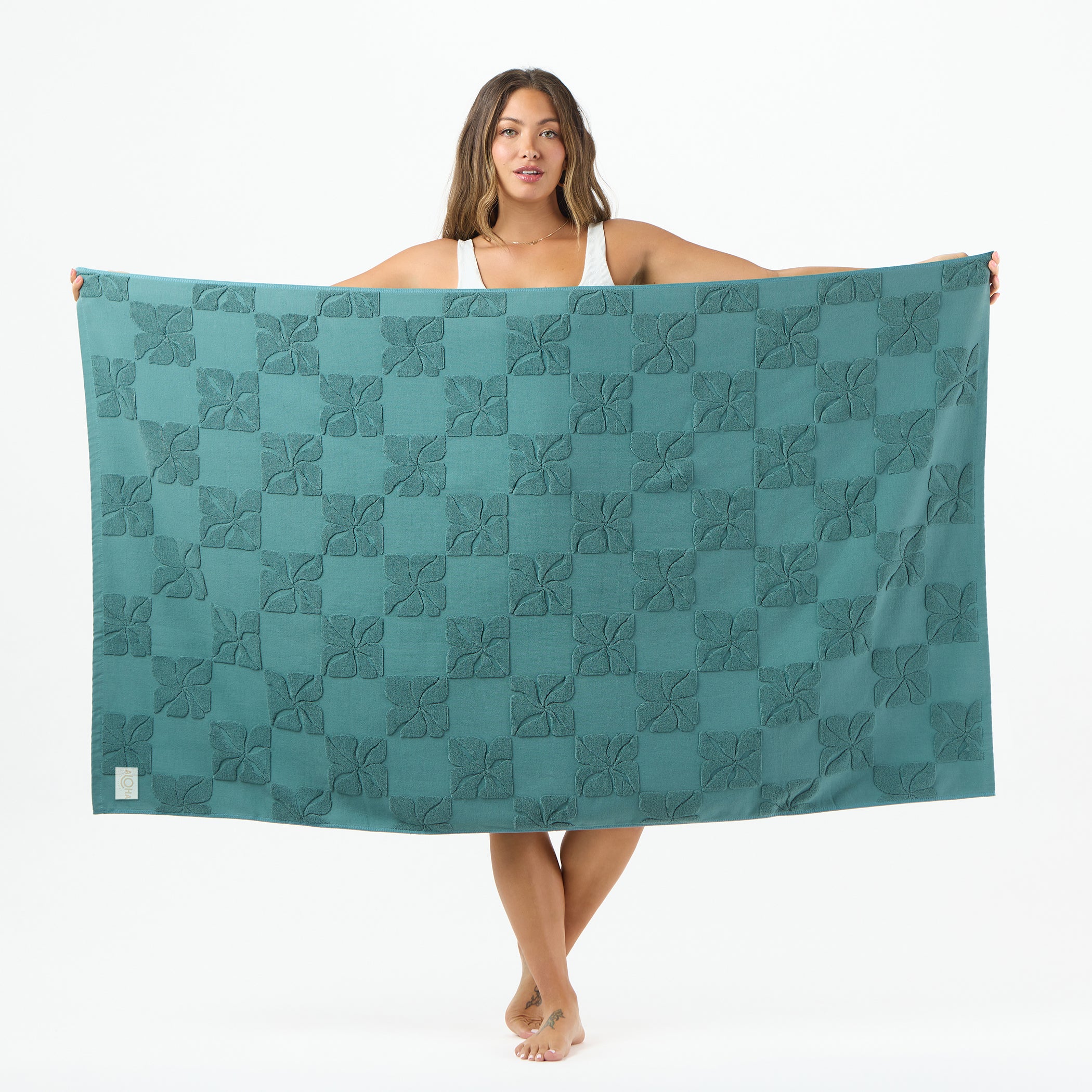 Pua Check Beach Towel