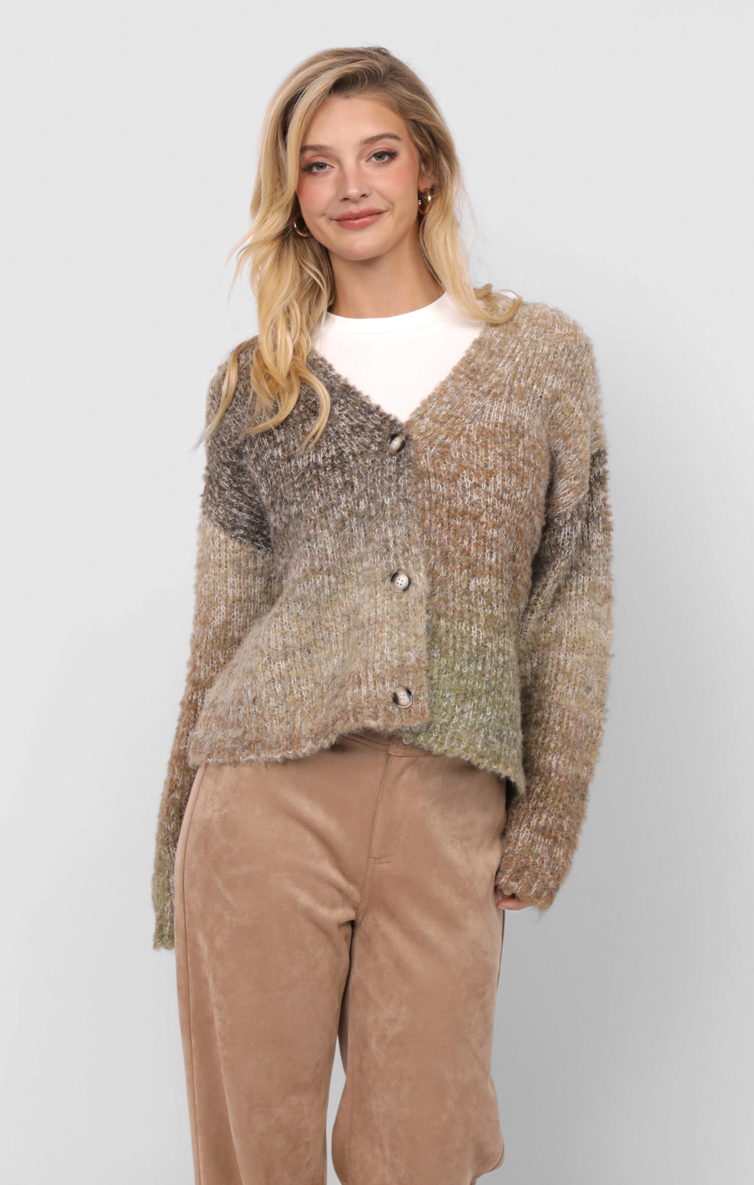 SMILEY OMBRE CARDIGAN