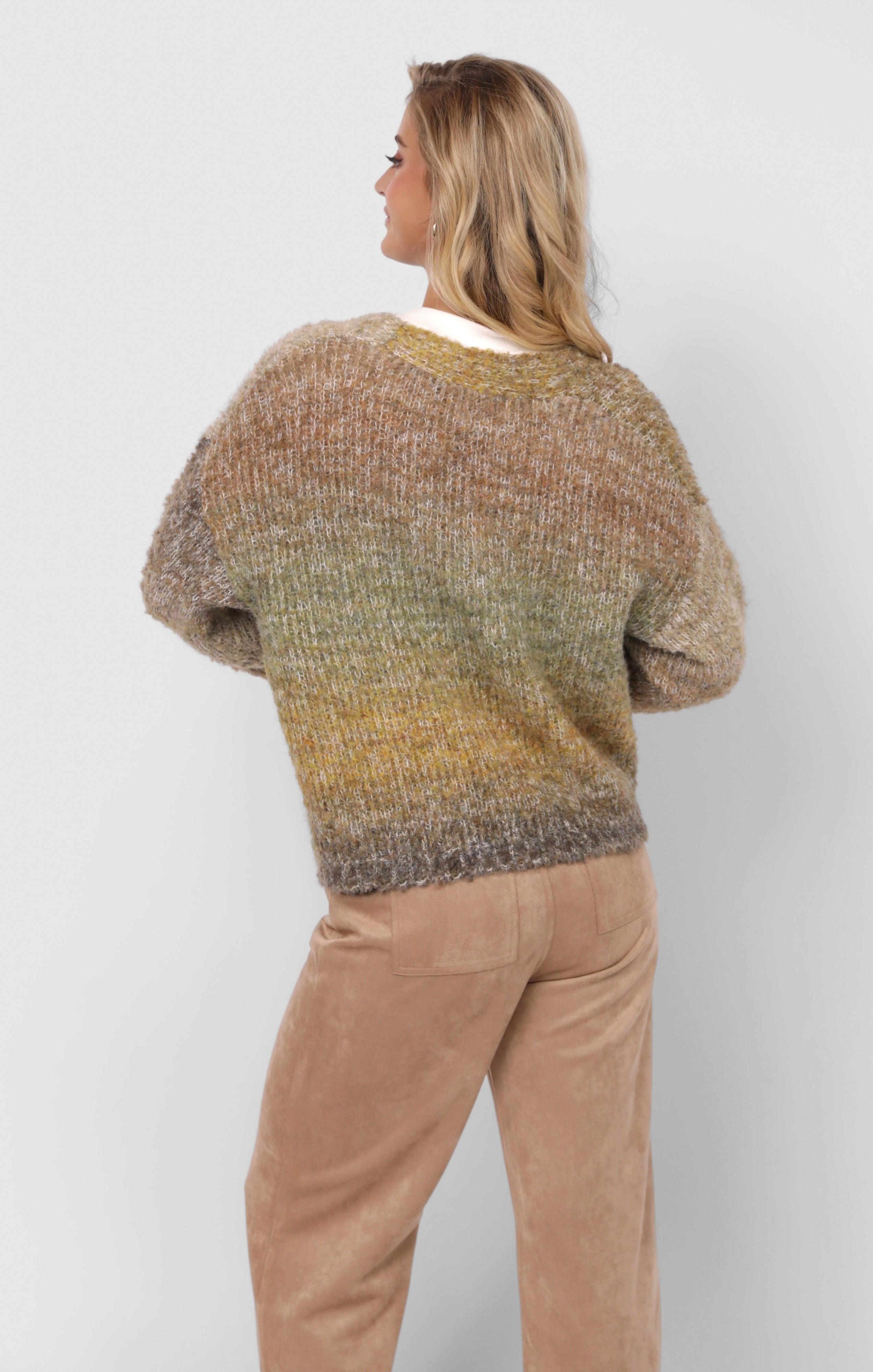 SMILEY OMBRE CARDIGAN