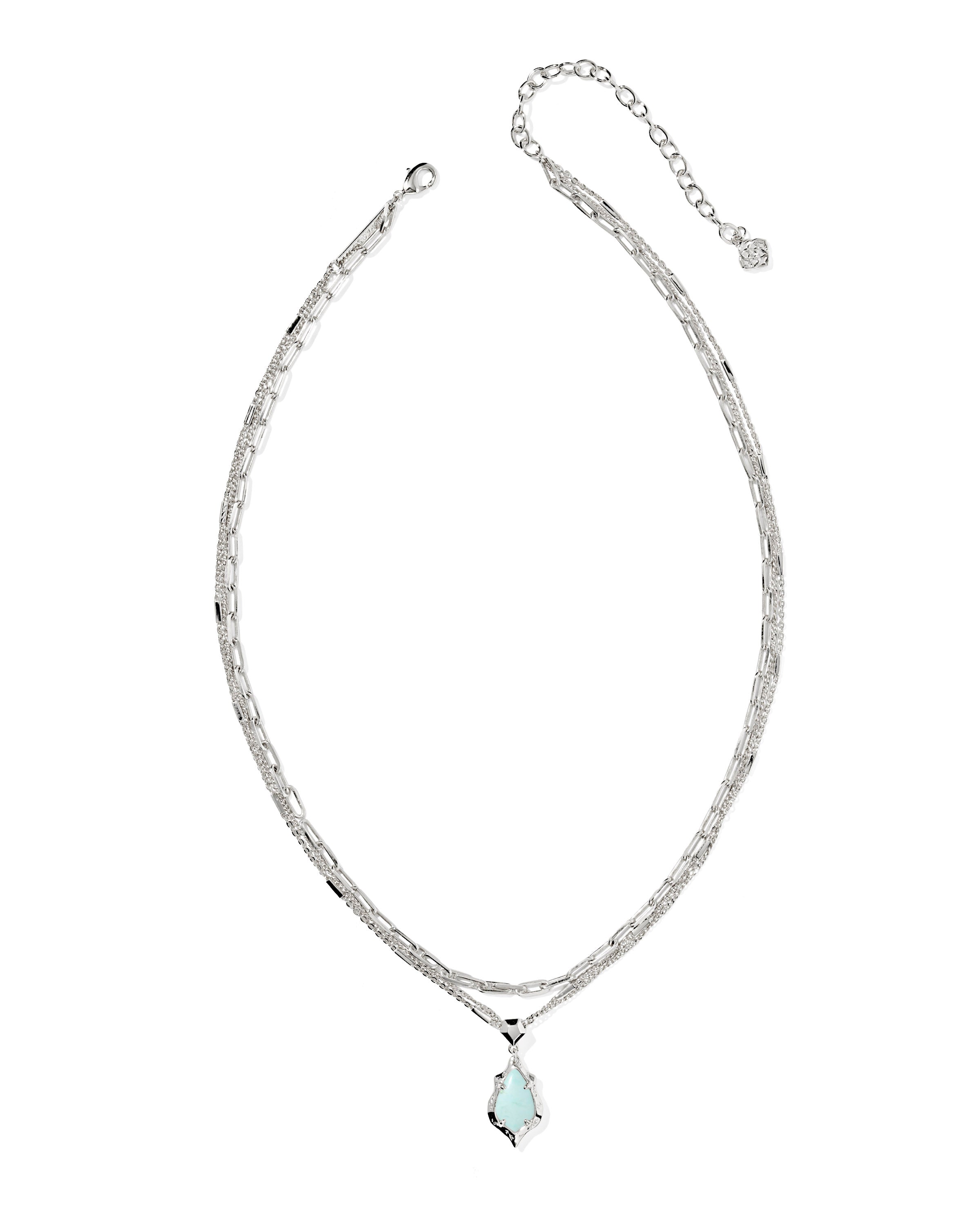 ADRIANA SCALLOP FRAME MULTI STRAND NECKLACE