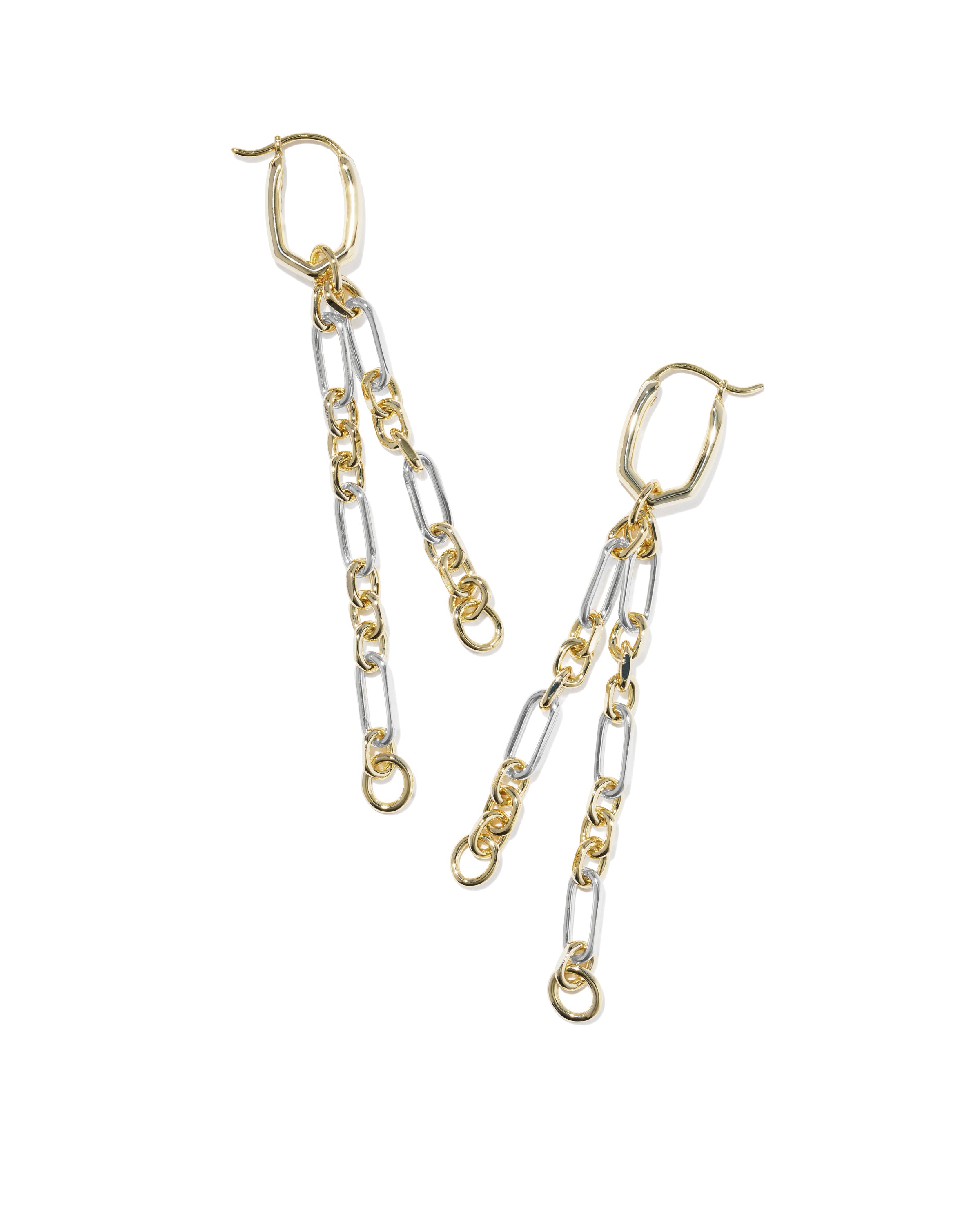 EMBRY CHAIN HUGGIE EARRINGS