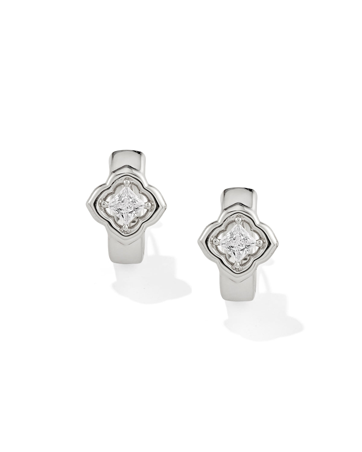 MALLORY CRYSTAL HUGGIE EARRINGS