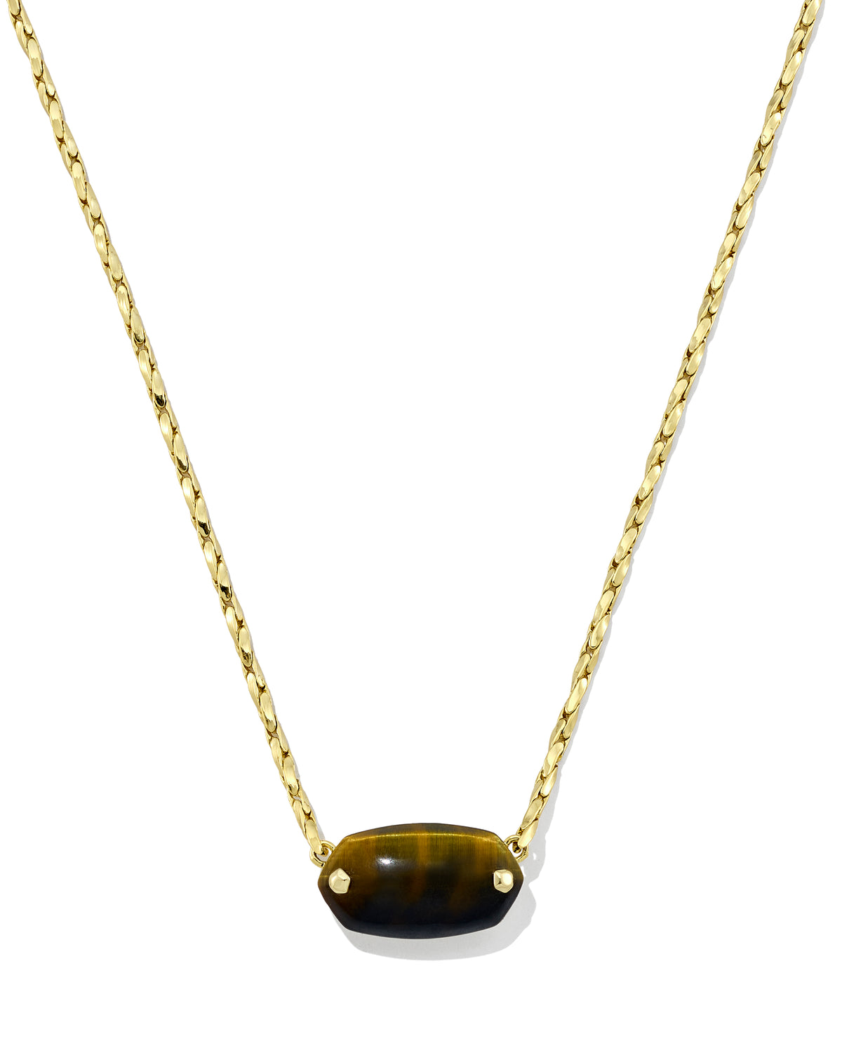 ELISA RIVETED SHORT PENDANT NECKLACE