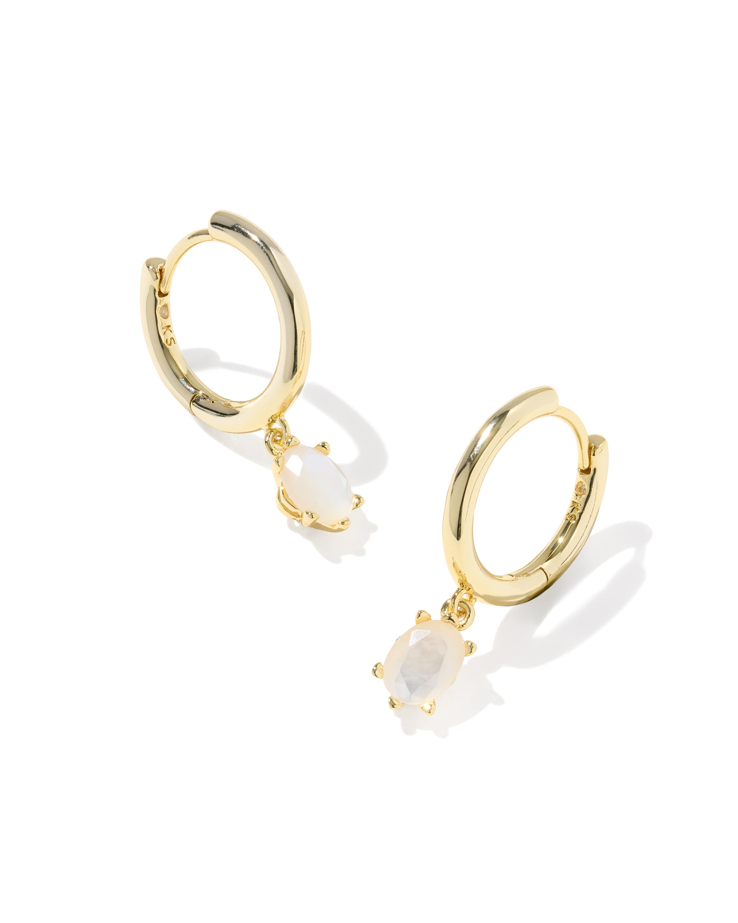 CAILIN SINGLE STONE HUGGIE EARRINGS