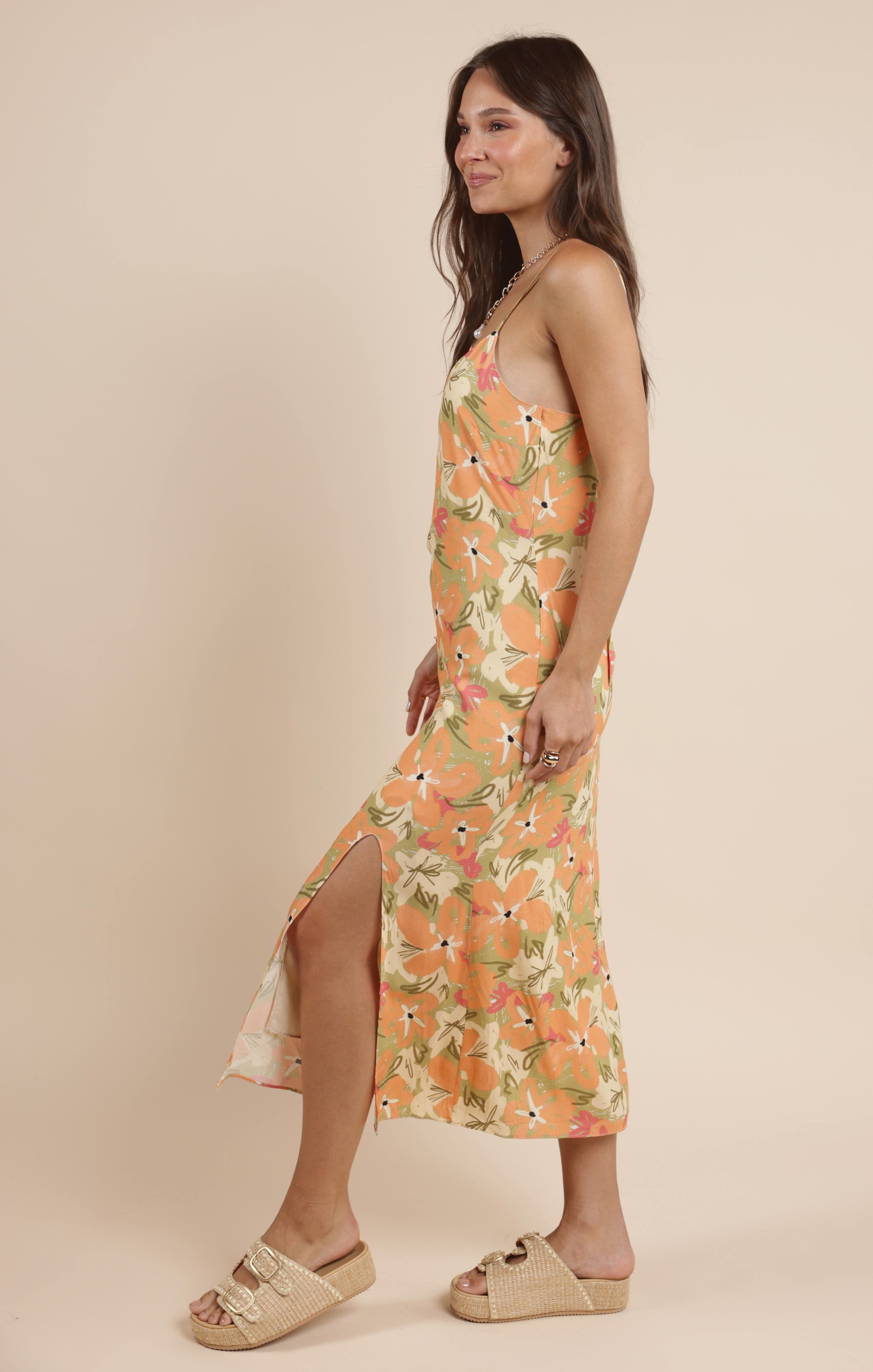 APERITIVO BACK TIE MIDI DRESS