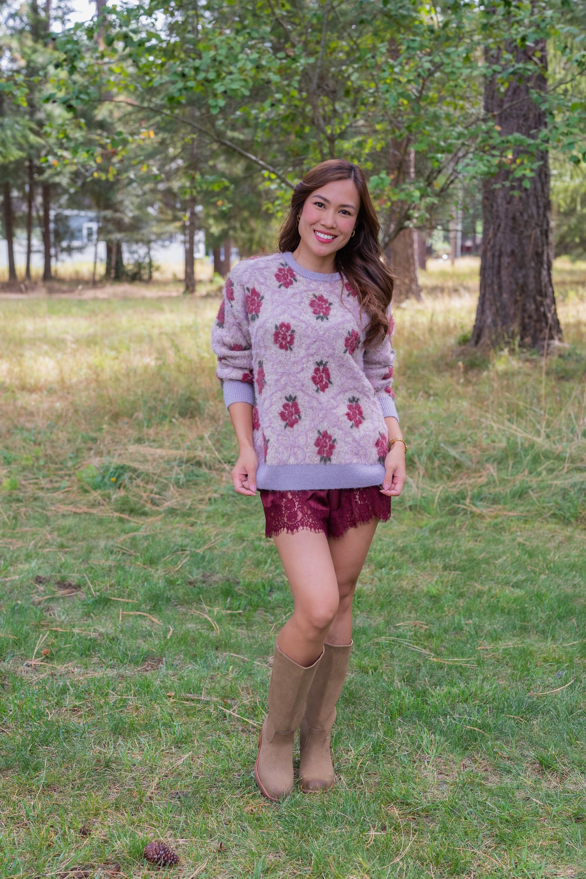 ANISSA FLORAL SWEATER