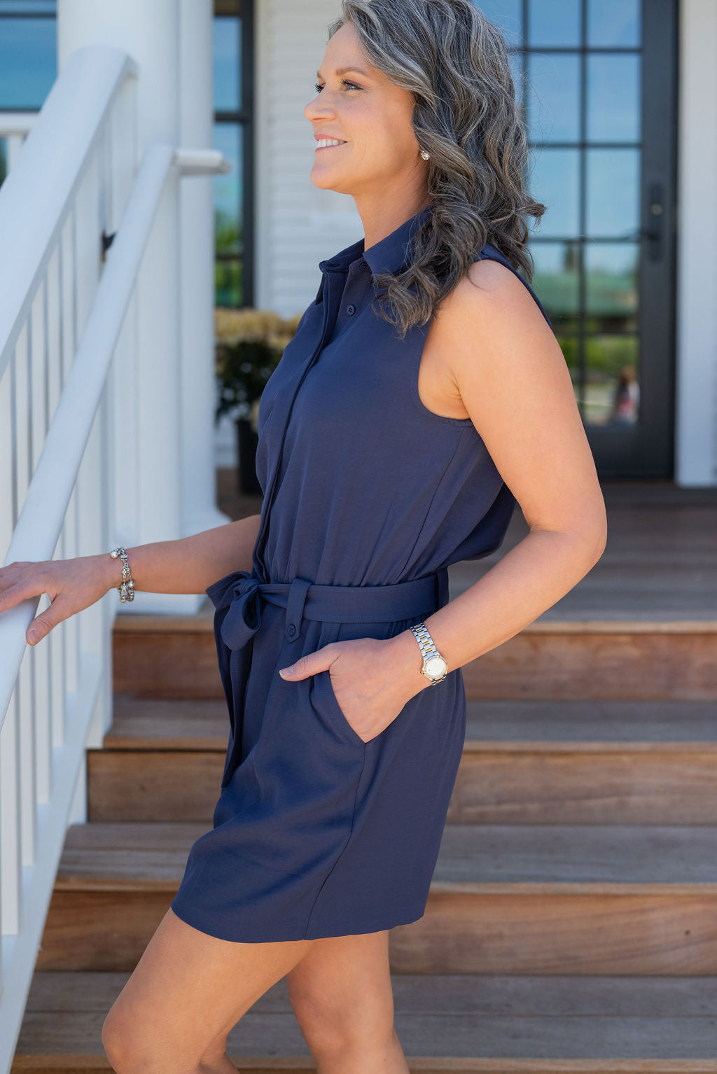 VAL BELTED ROMPER