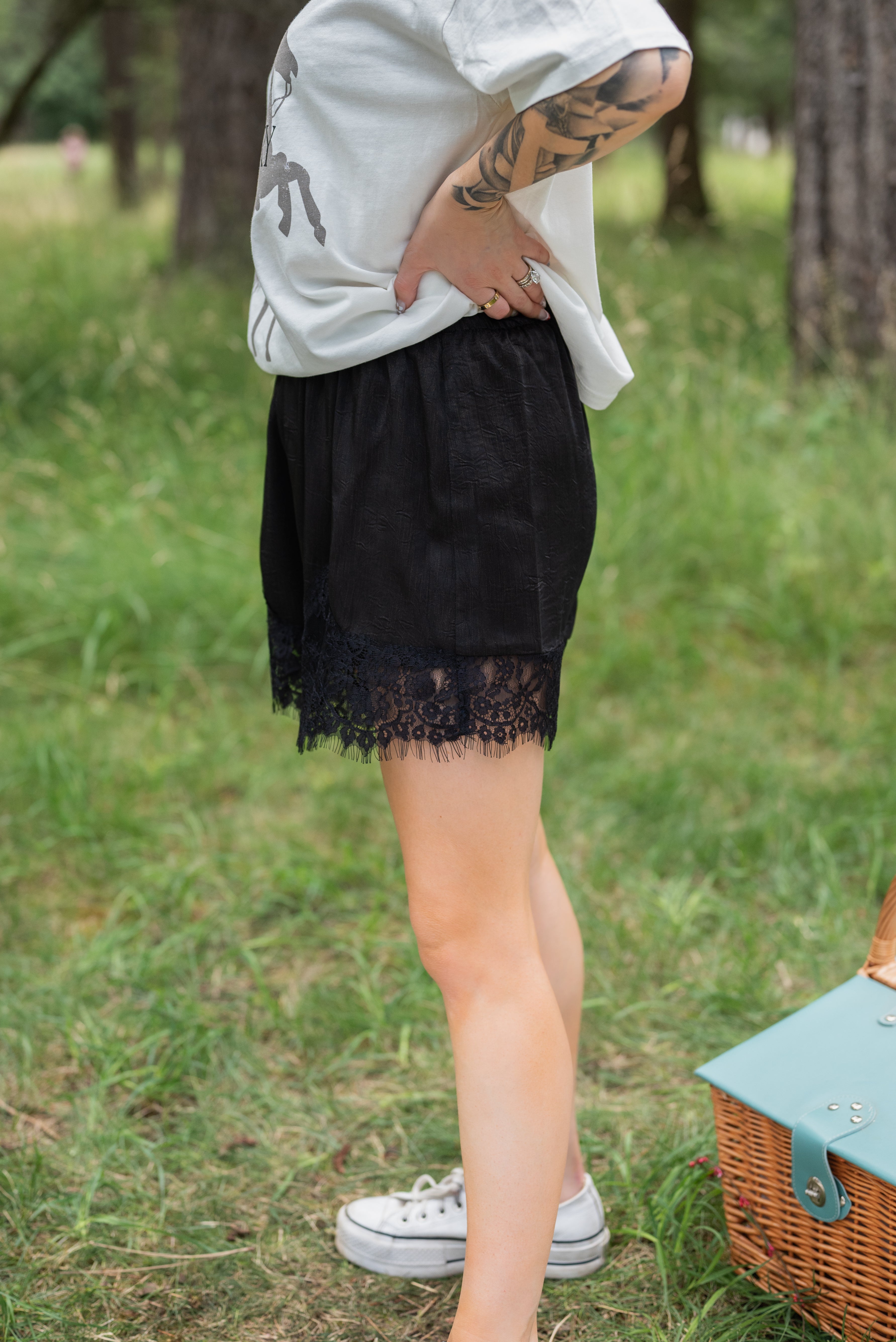 DAYANARA SATIN SHORTS