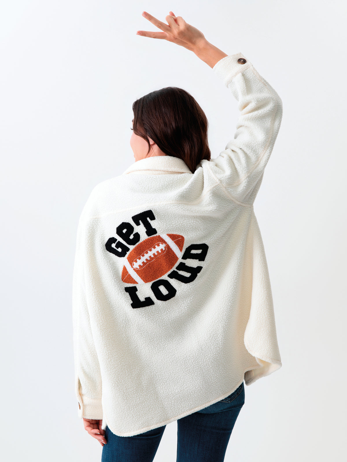 "Get Loud" Sherpa Shacket