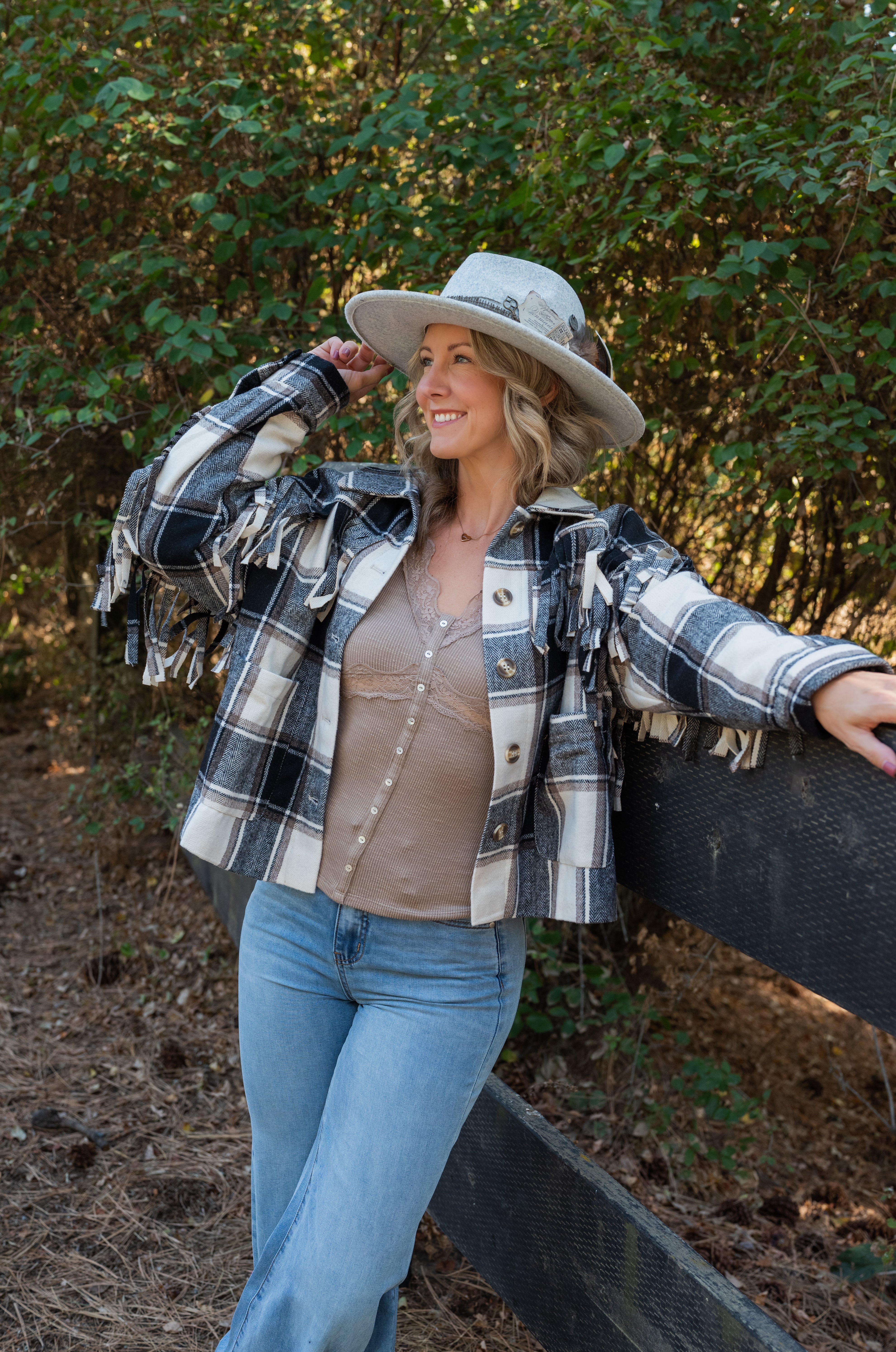 MYLA PLAID JACKET