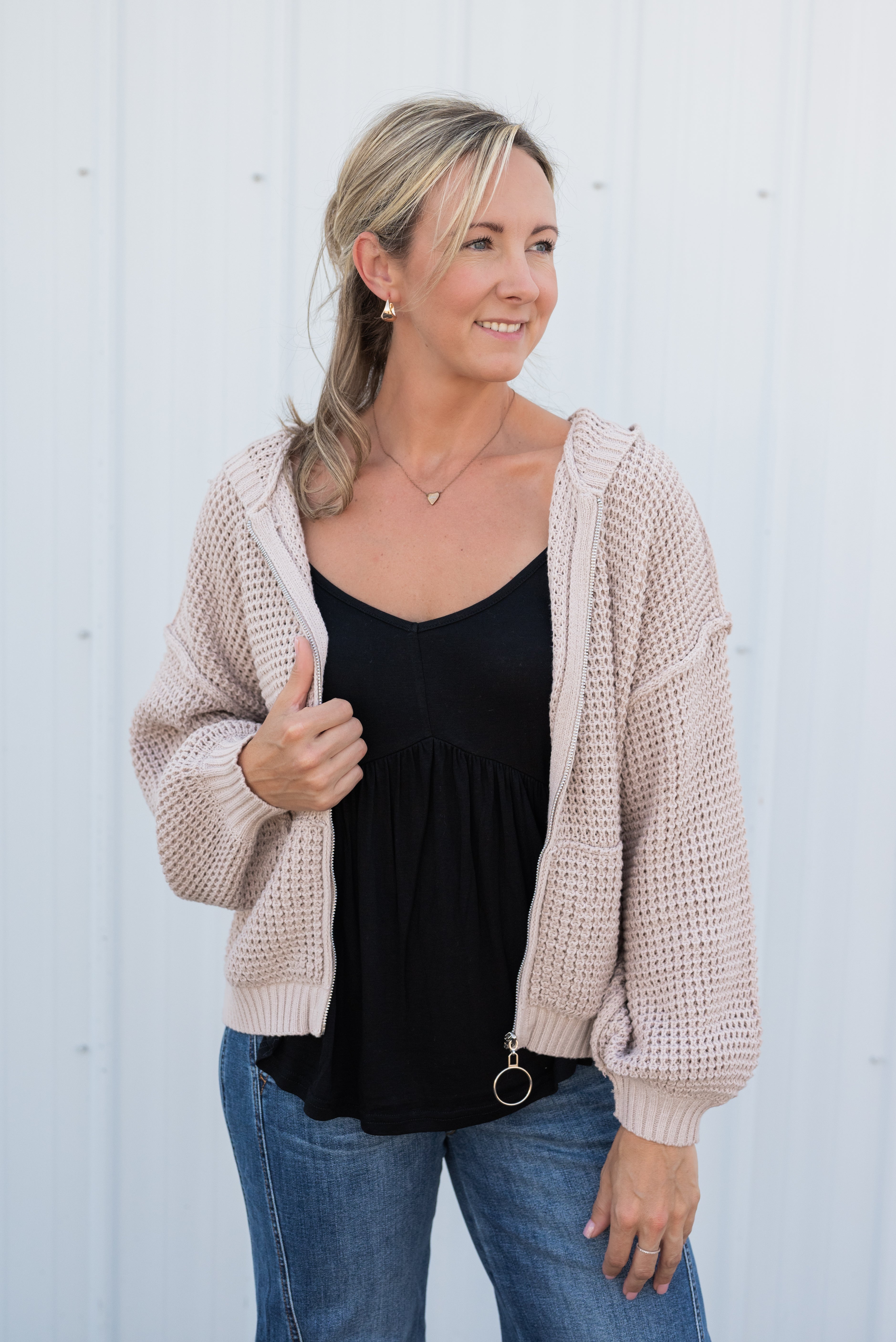 NAOMI HOODED CARDI