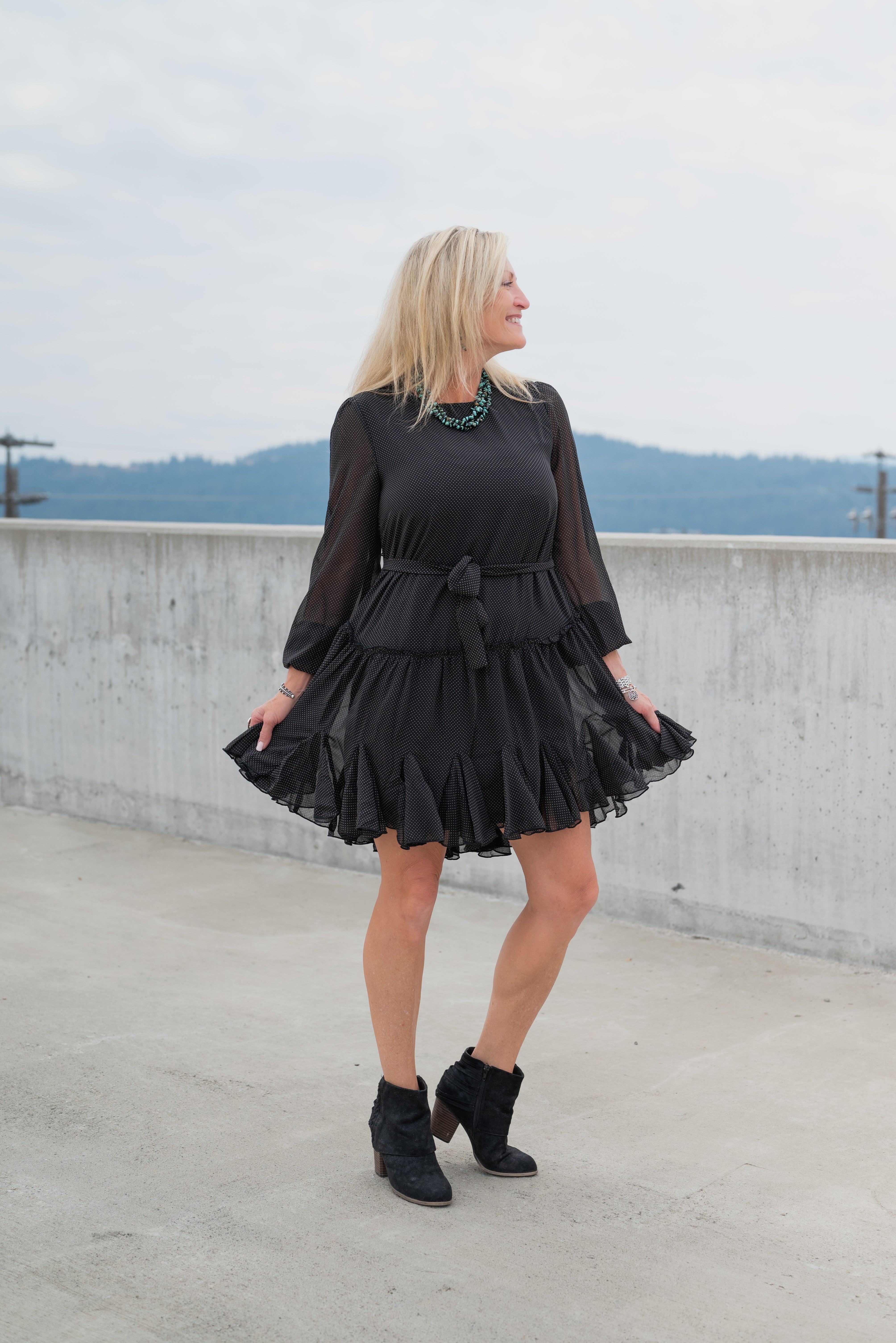 JEAN CHIFFON DRESS